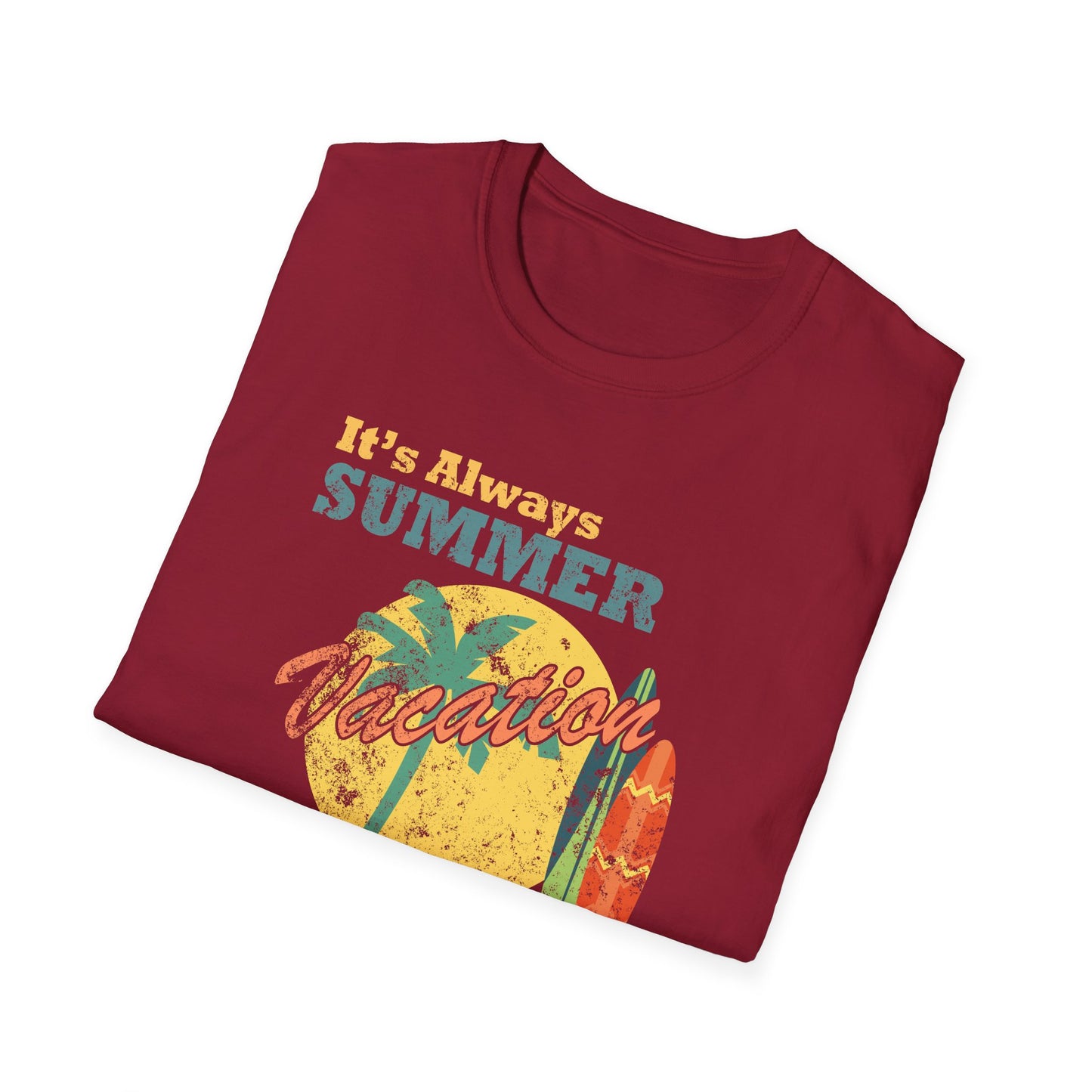 Summer T-Shirt, Summer Design Shirts, Art Tee Shirt with Summer Design - 1