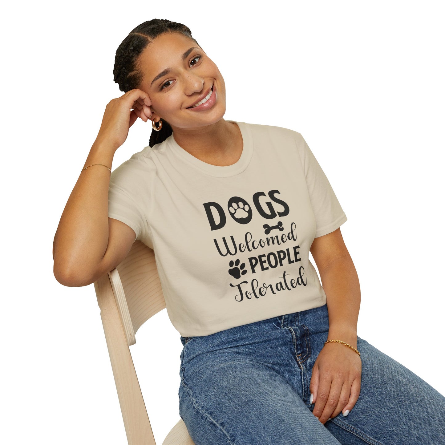 Dog Slogan T Shirts With Funny Words Tee Shirt Featuring Funny Quotes Unisex Gildan Softstyle 64000 Ringspun Cotton