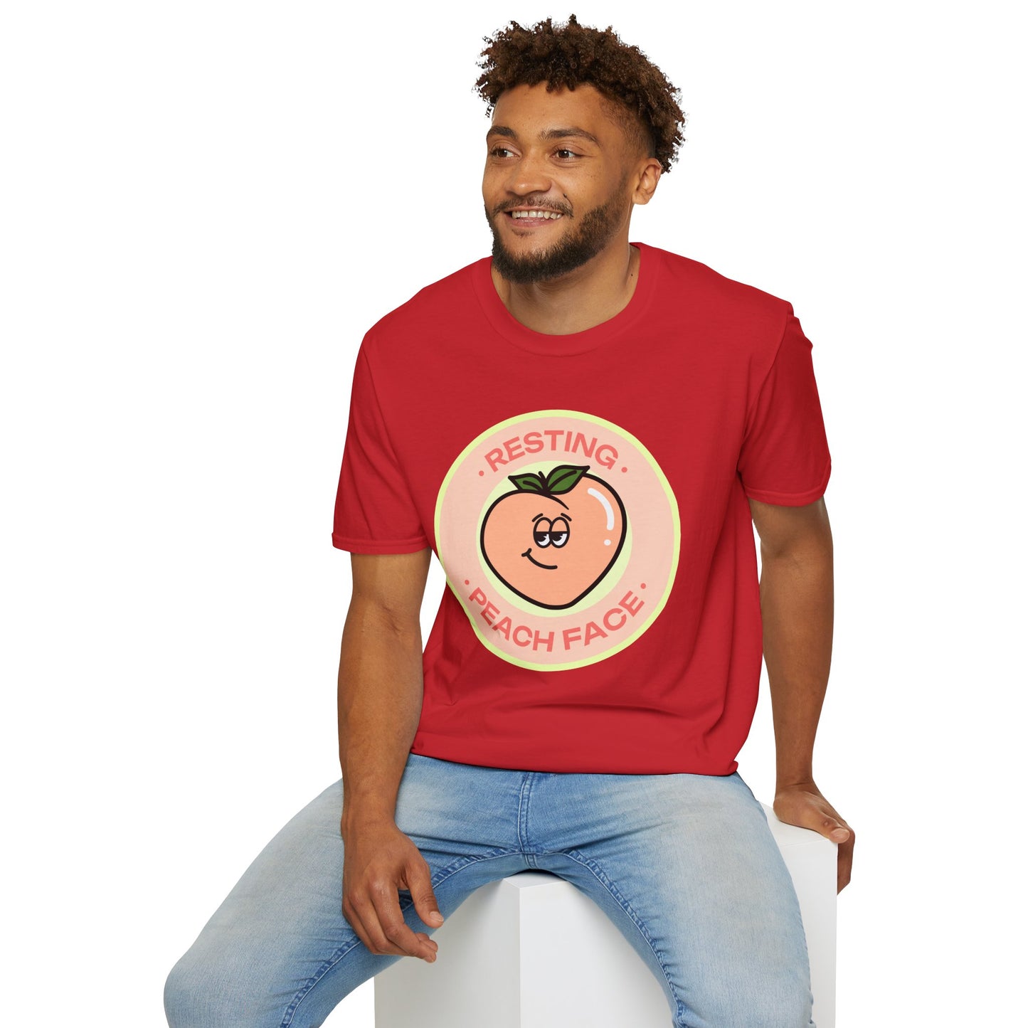 Food Tees, Funny Food T Shirts, Funny T Shirts, Shirt with Fruits, Shirt with Peach