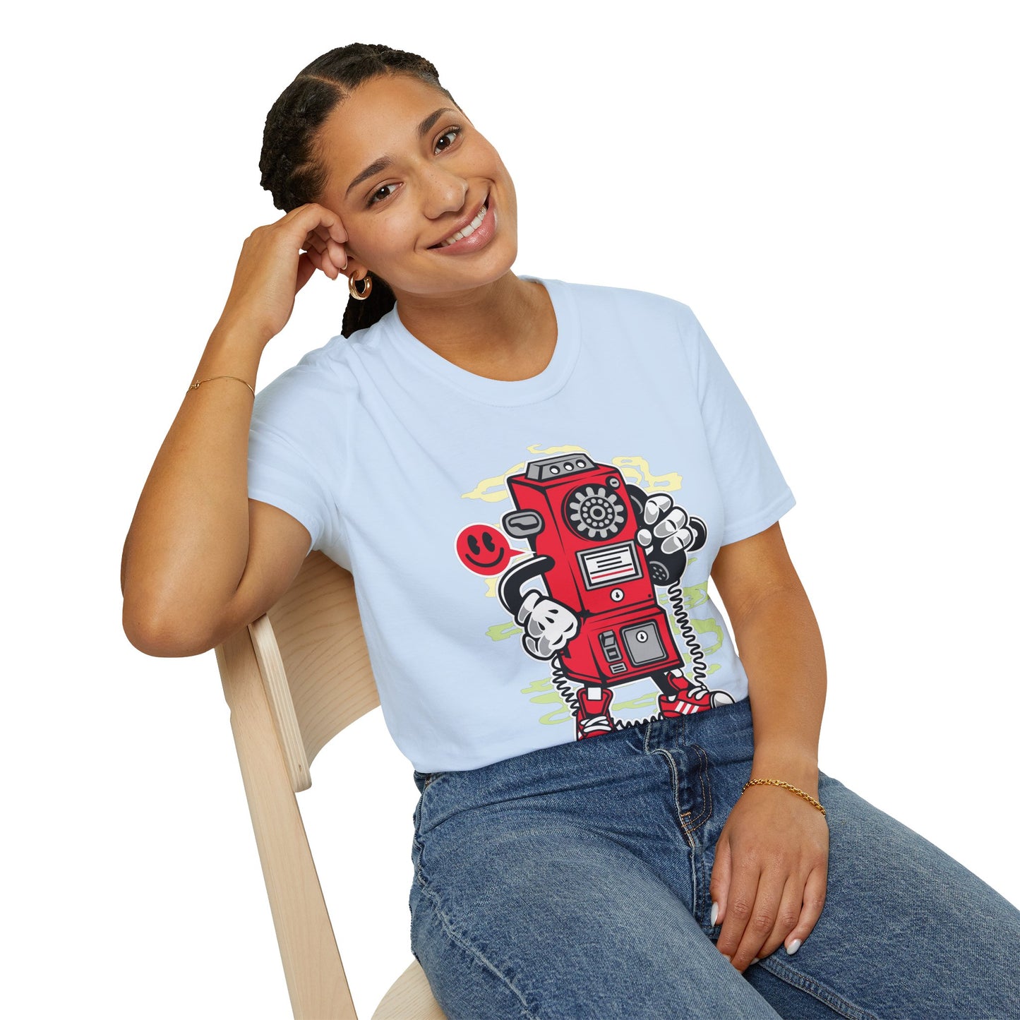 Cartoon T Shirt Animation T Shirt Funny Graphic Tee Softstyle 64000 Unisex Short Sleeve