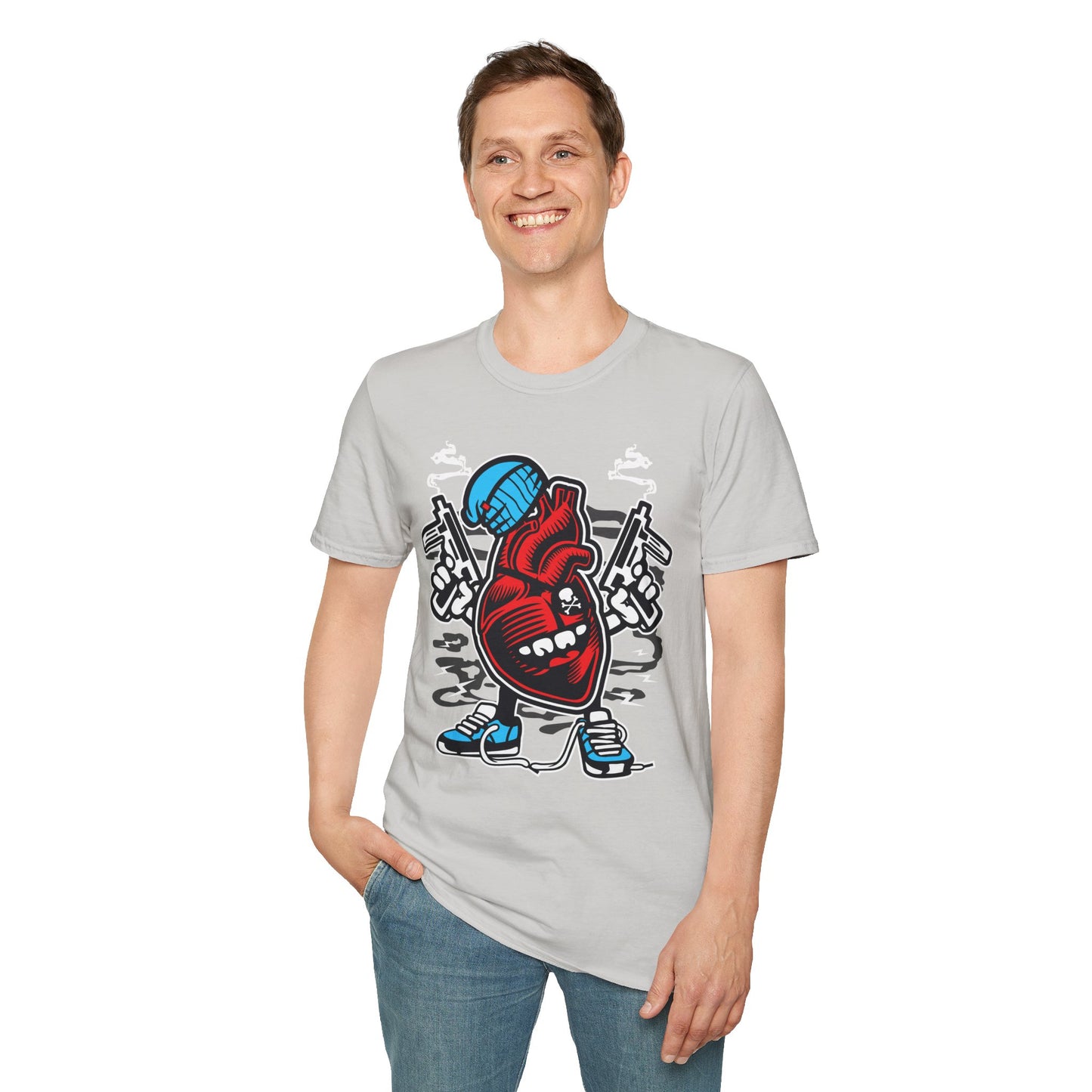 Cartoon T Shirt Animation T Shirt Funny Tee Unisex Gildan Softstyle 64000 100 Percent Cotton
