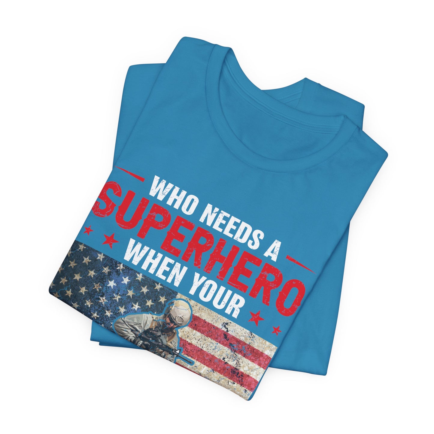 American Flag Graphic Unisex Cotton Tee v43