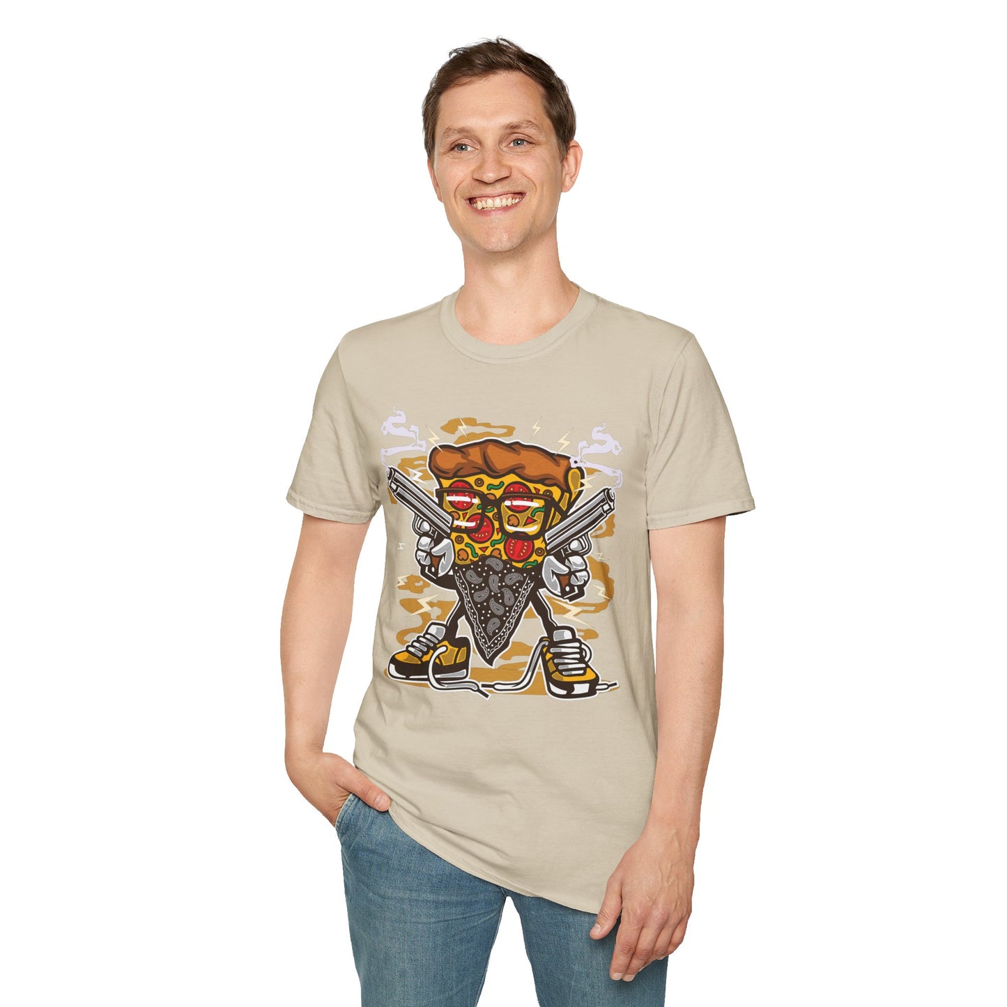 Cartoon Animation Tee Shirt Unisex Funny Graphic Gildan Softstyle 64000 Cotton Tee