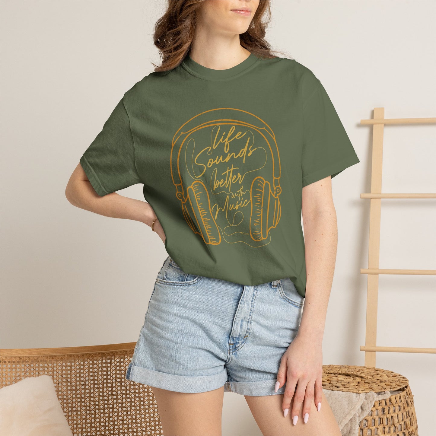 Music Graphic Design Unisex Cotton T-shirt t1
