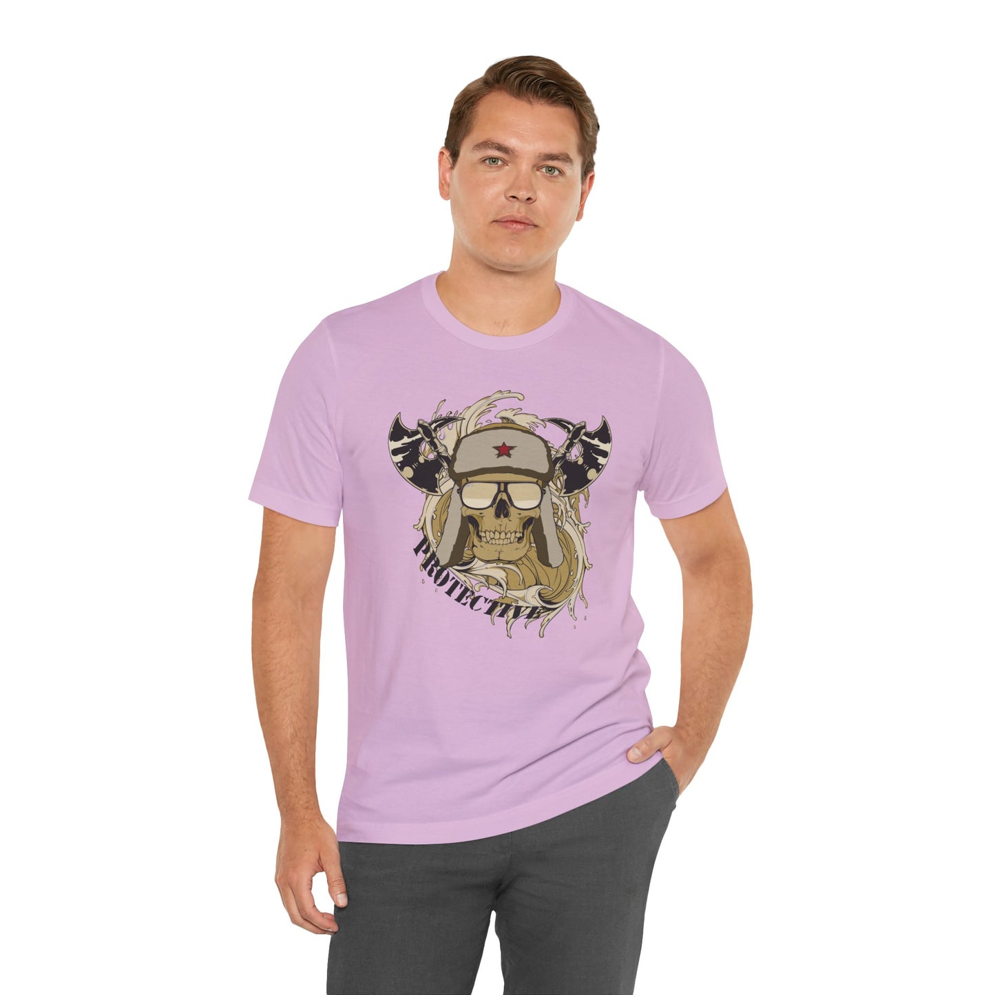 Viking Skull Graphic with Horned Helmet T-Shirt Captain Design Tee Art-41