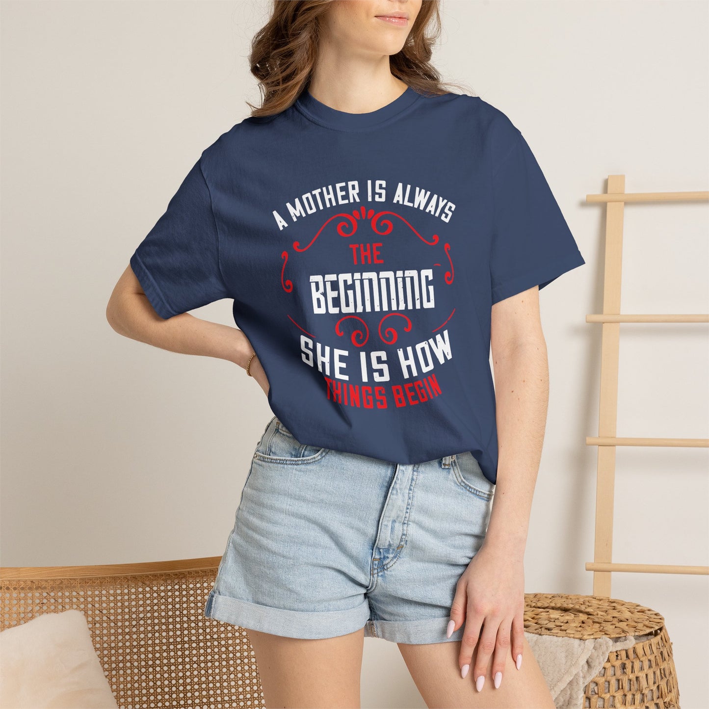 Mom T-shirt Mother Day Mama Tee Unisex Comfort Colors Garment-Dyed Cotton h53