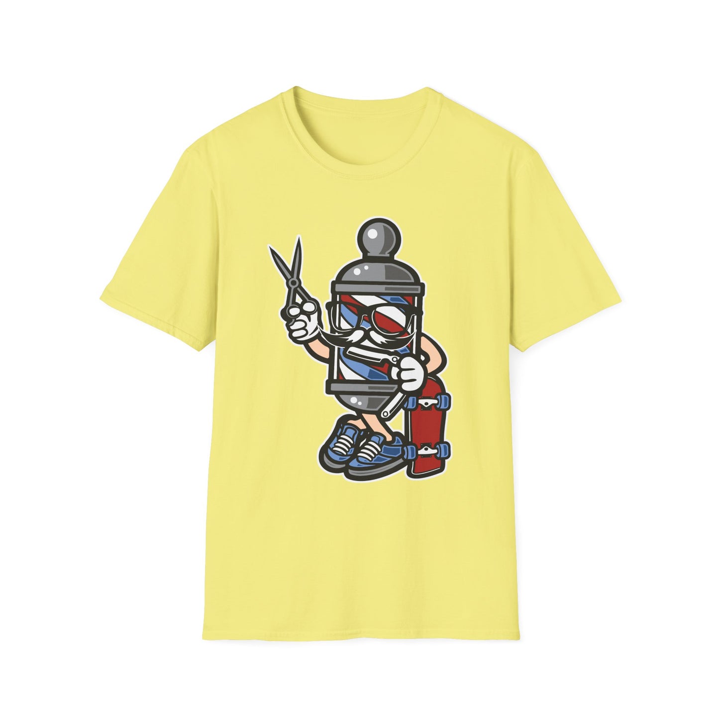 Cartoon Animation T Shirt Unisex Funny Tee Cotton Gildan Softstyle 64000 Comfortable Wear