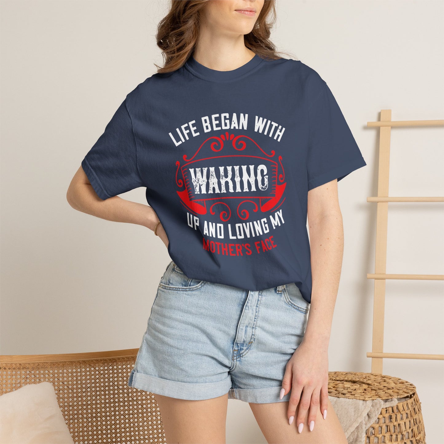 Mom T-shirt Mother Day Mama Tee Unisex Comfort Colors Garment-Dyed Cotton h77