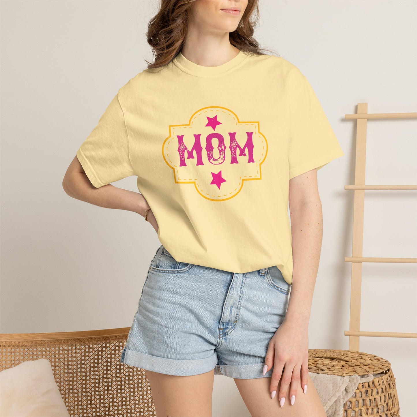 Mom T-shirt Mother Day Mama Tee Unisex Comfort Colors Garment-Dyed Cotton h81