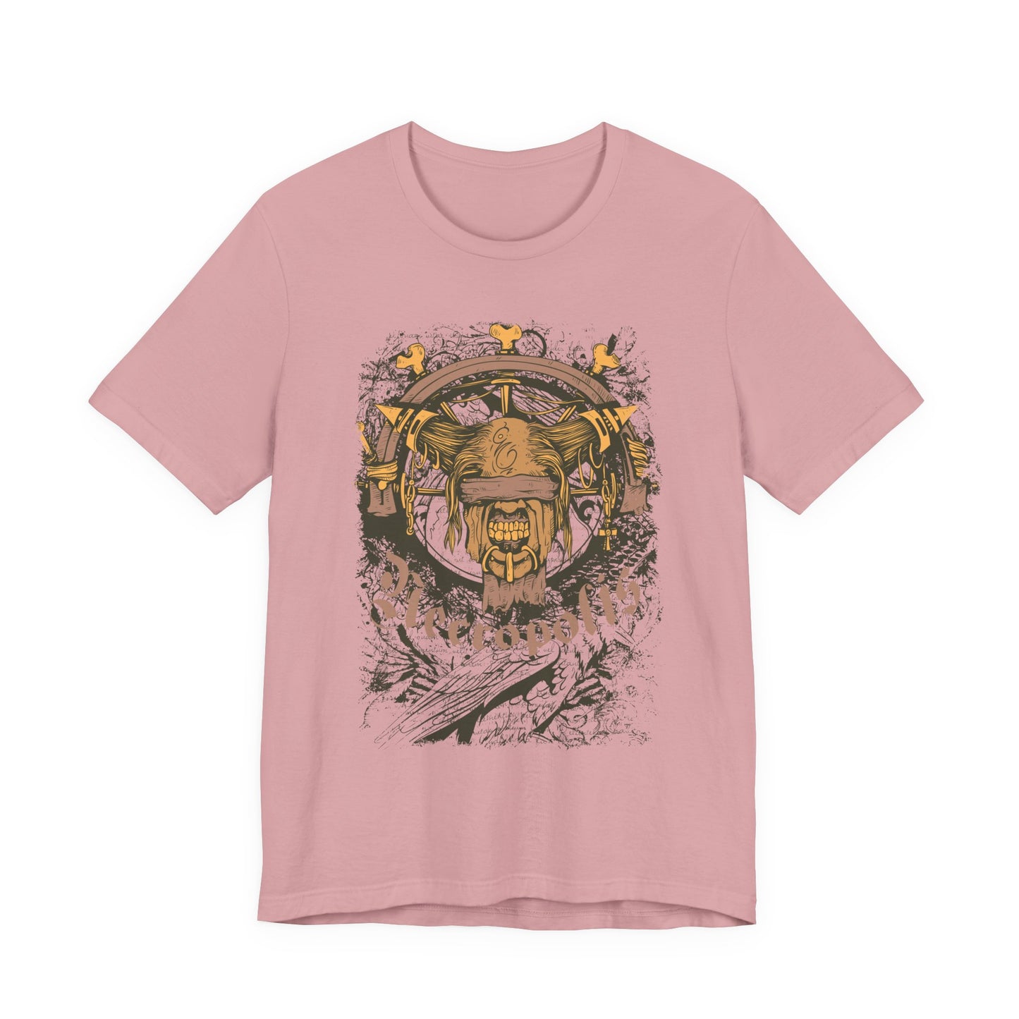 Skull Nordic Warrior Graphic Unisex Cotton T-Shirt r12