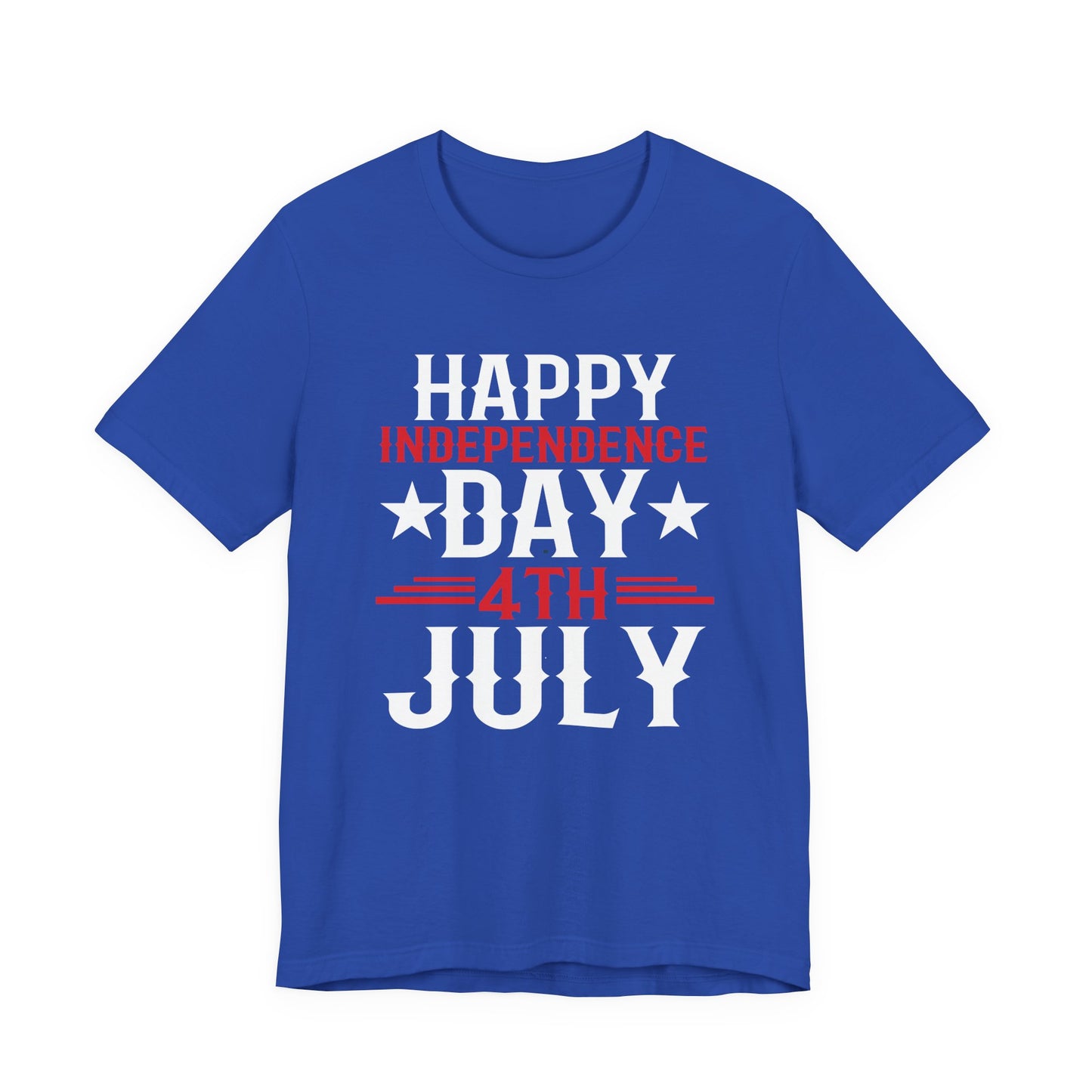 Happy Independence Day Graphic Unisex Cotton T-Shirt 016
