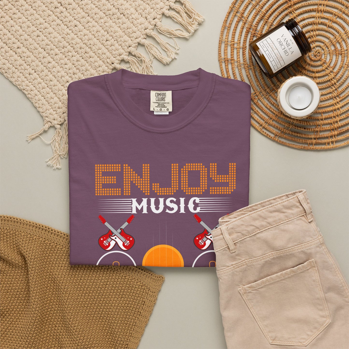 Music Graphic Design Unisex Cotton T-shirt 049