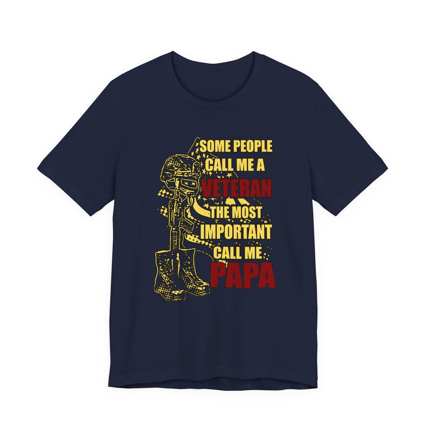 Army Veteran Patriotic Graphic Design Unisex Cotton T-Shirt v58