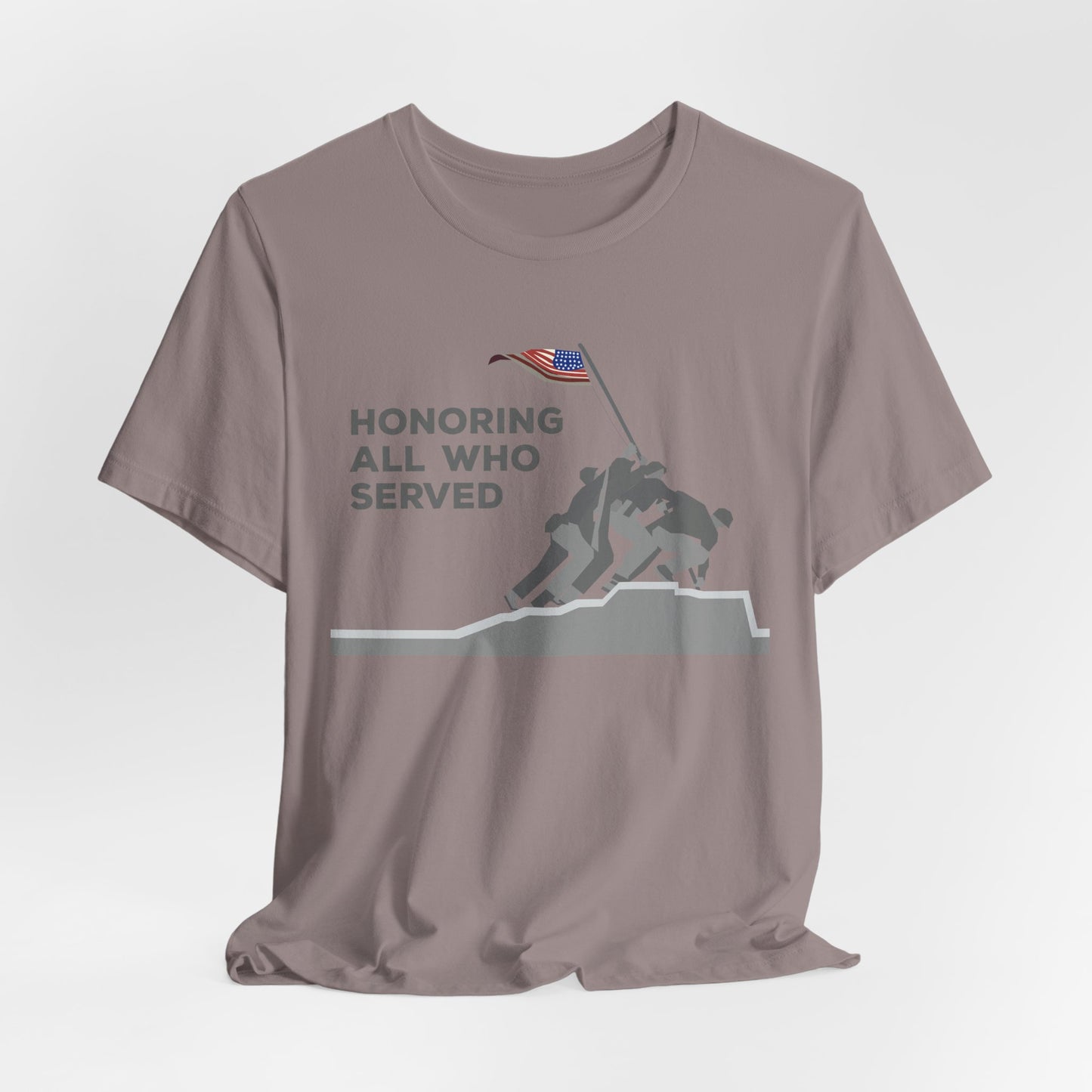 Iwo Jima Flag Raising honoring all who served T-Shirt Military Memorial Unisex Cotton Tee v52