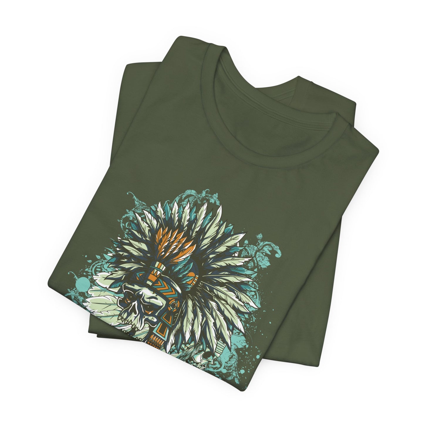 Skull Graphic Design Unisex Cotton Tee Shirt Art-14