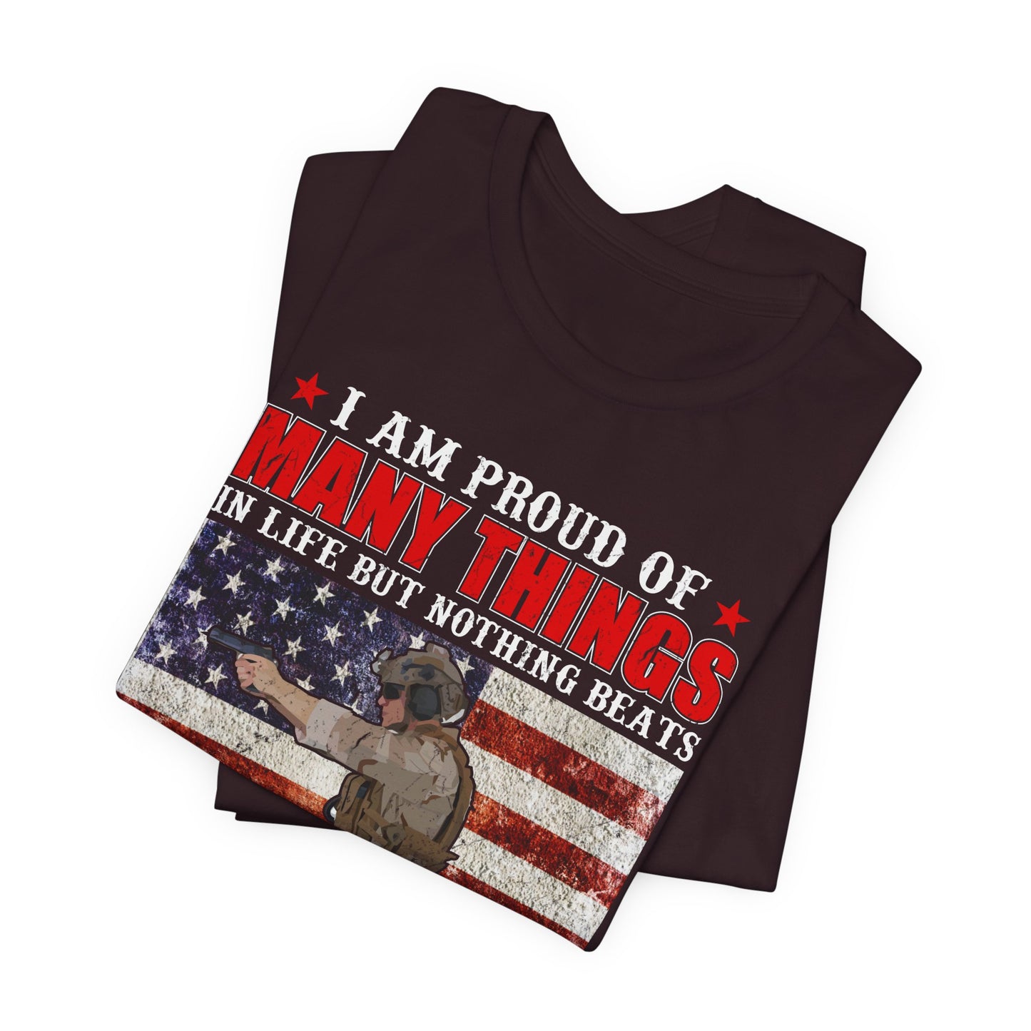Veteran's Daughter T-Shirt American Flag Military Proud  Unisex Cotton Tee v28