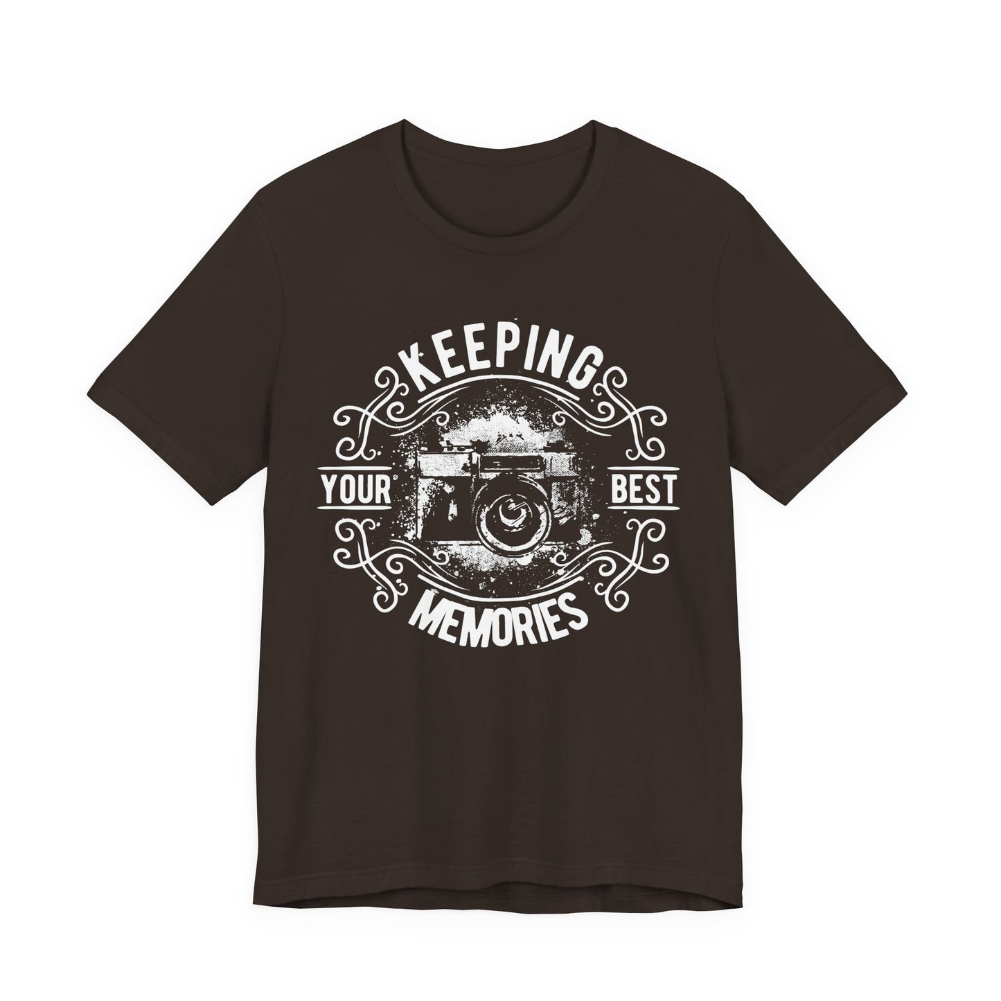 Keeping Your Best Memories T-Shirt Vintage Camera Graphic T-Shirt A-5