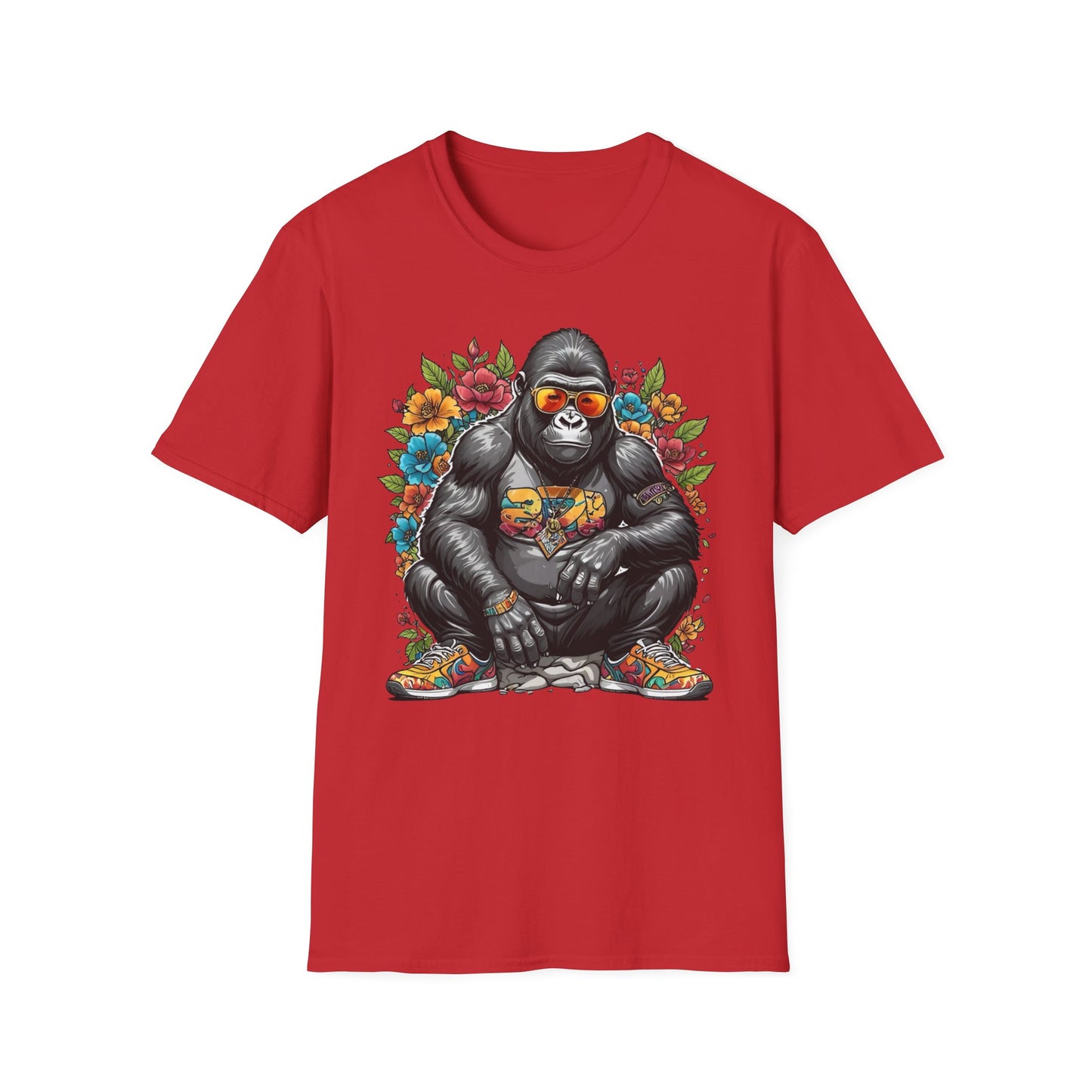 Animals Tees, Funny Animals Shirt, T Shirts with Funny Animals, T-Shirt with Gorilla, Monkey Tees