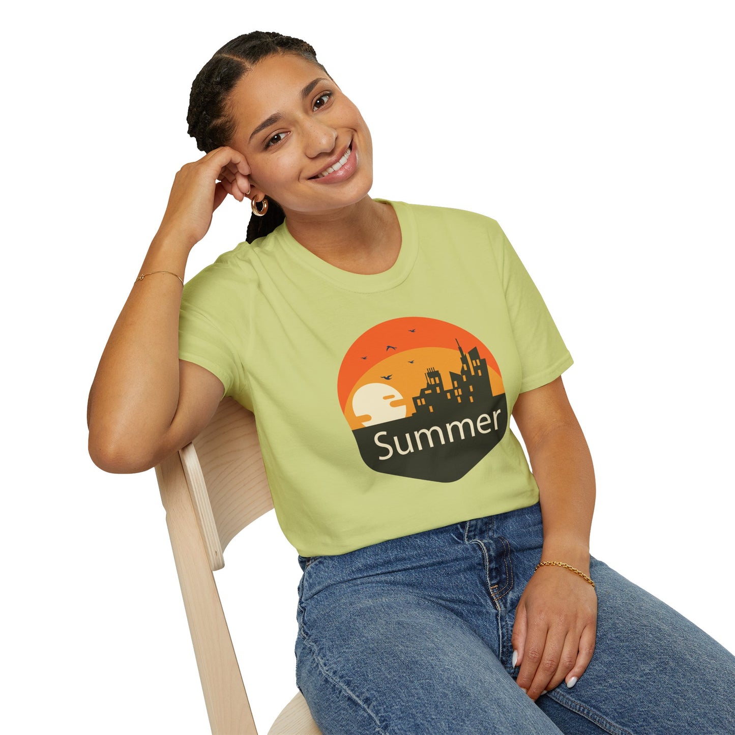 Summer T-Shirt, Summer Design Shirts, Art Tee Shirt with Summer Design - 6