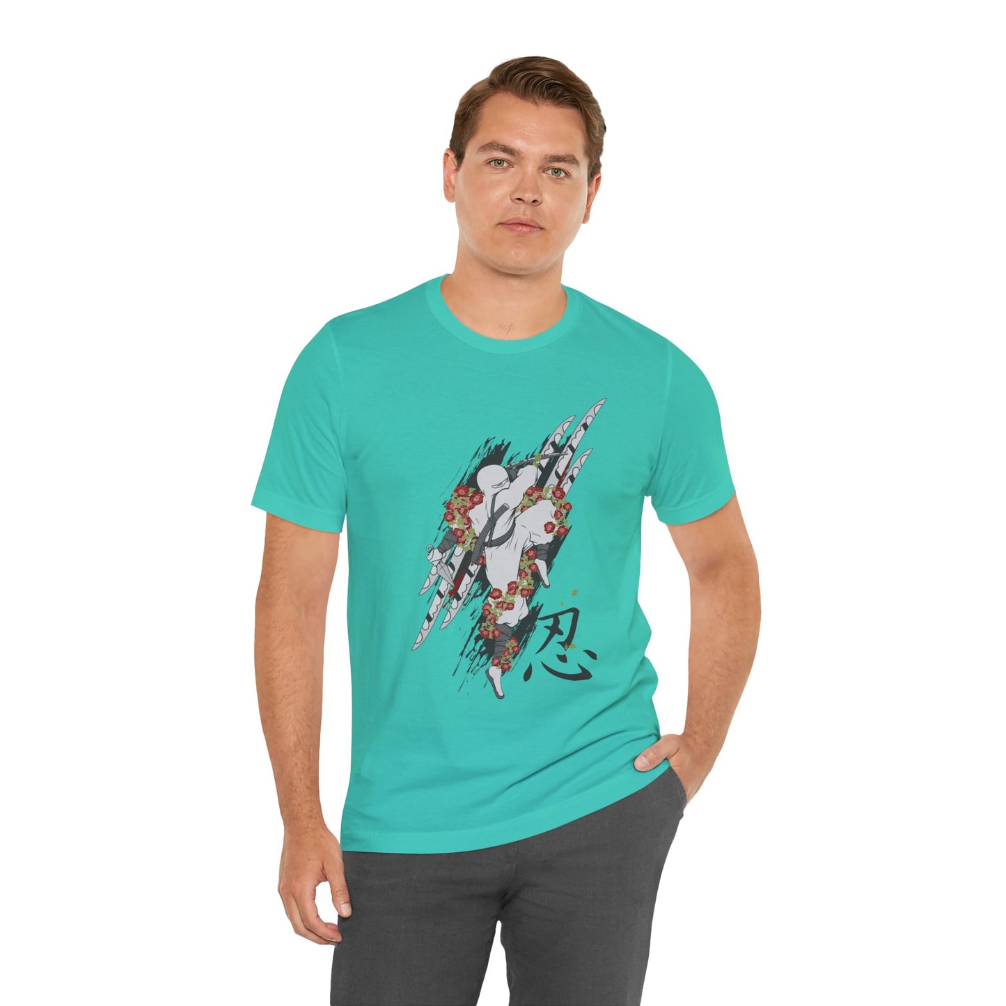 Ninja Samurai Artwork Graphic Unisex Cotton T-Shirt r5