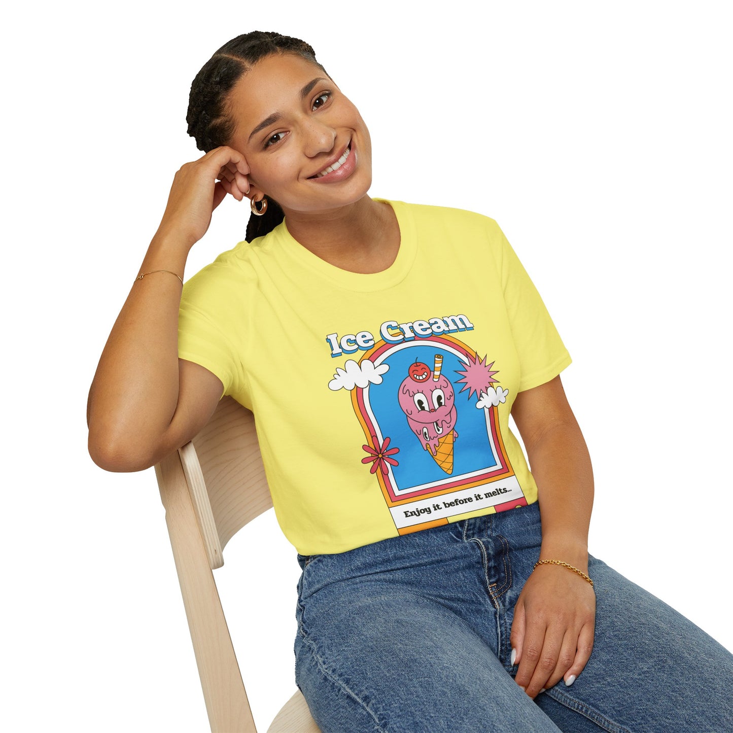 Food Tees, Funny Food T Shirts, Funny T Shirts, Shirt with Food, Junk Food Tees, Shirt with Ice Cream, Ice Cream T-Shirt