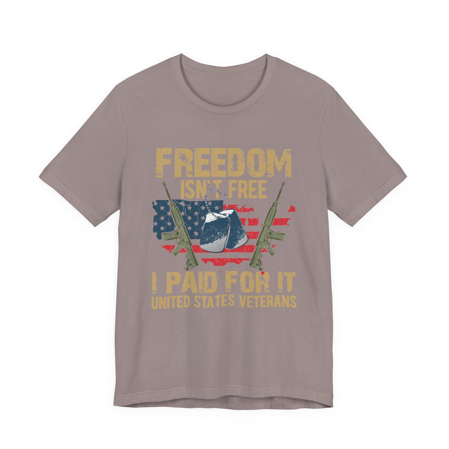 Army Veteran Patriotic Graphic Design Unisex Cotton T-Shirt v19