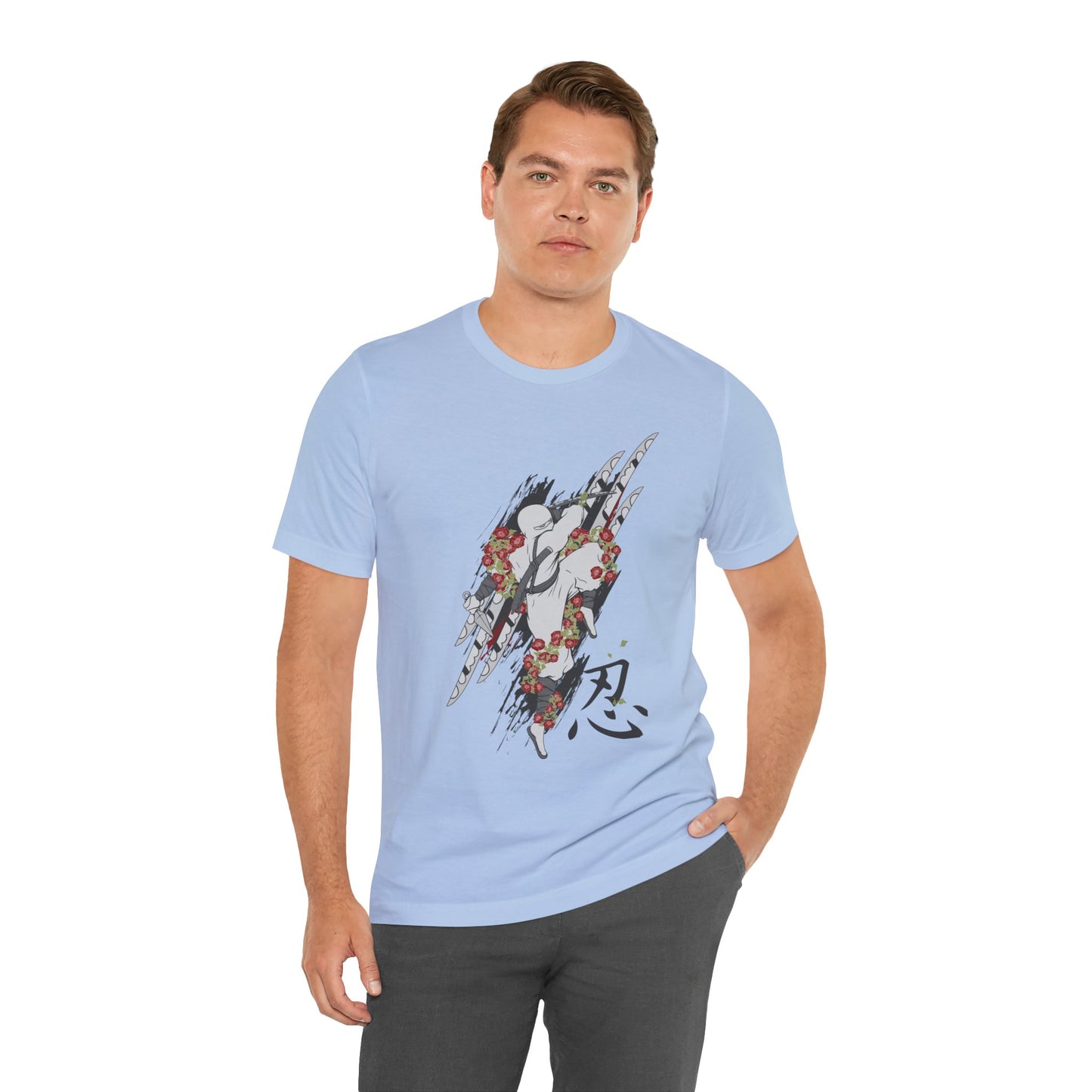 Ninja Samurai Artwork Graphic Unisex Cotton T-Shirt r5