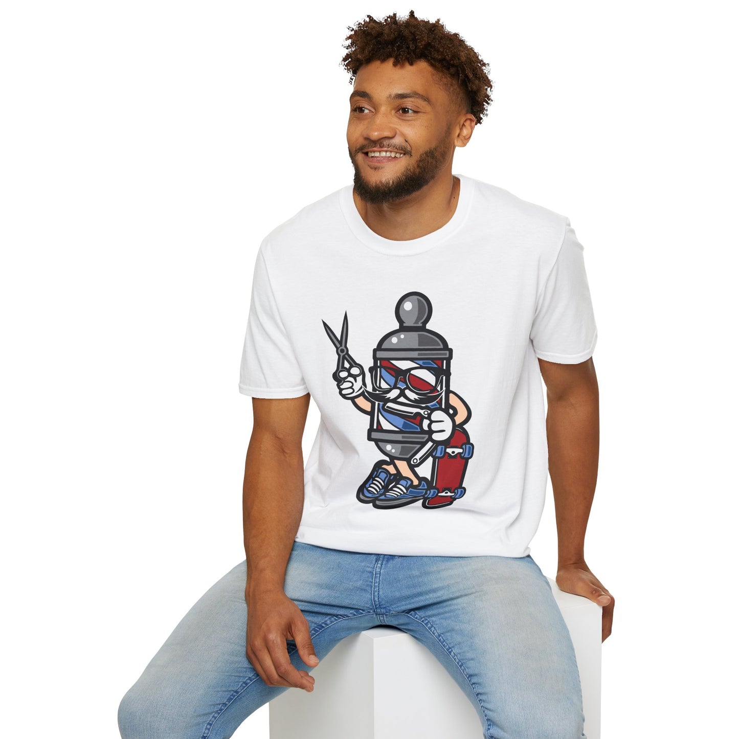 Cartoon Animation T Shirt Unisex Funny Tee Cotton Gildan Softstyle 64000 Comfortable Wear