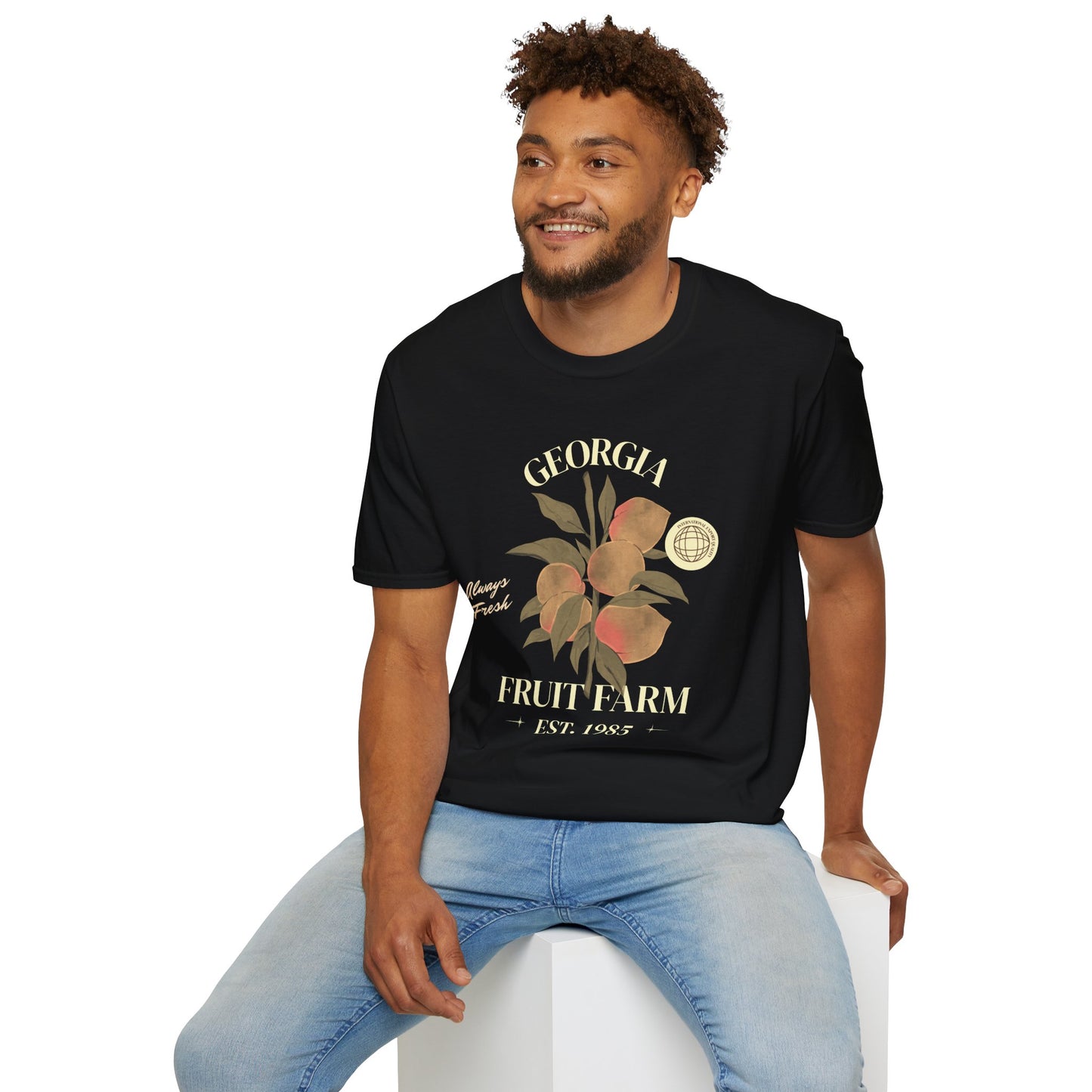 Food Tees, Funny Food T Shirts, Funny T Shirts, Shirt with Fruits, Shirt with Peach
