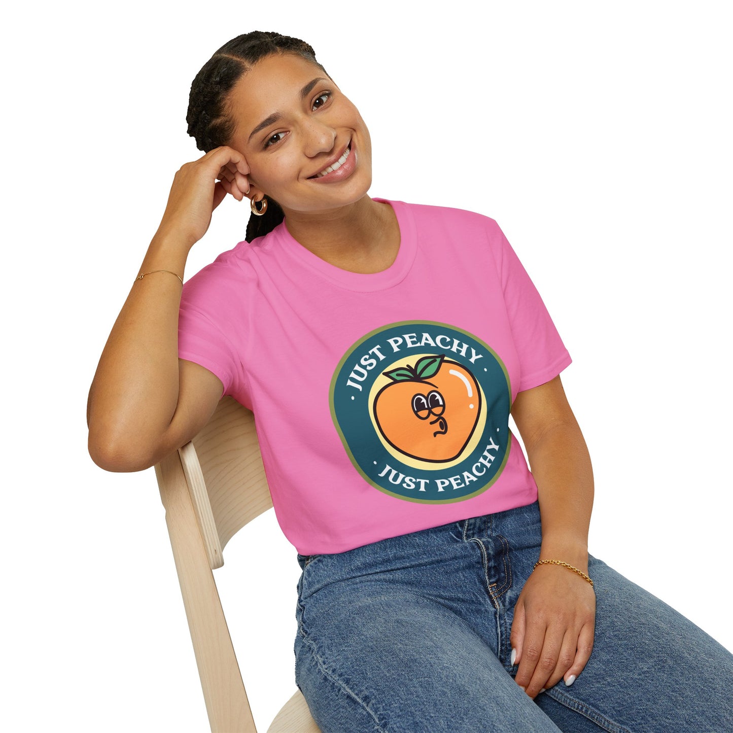 Food Tees, Funny Food T Shirts, Funny T Shirts, Shirt with Fruits, Shirt with Peach