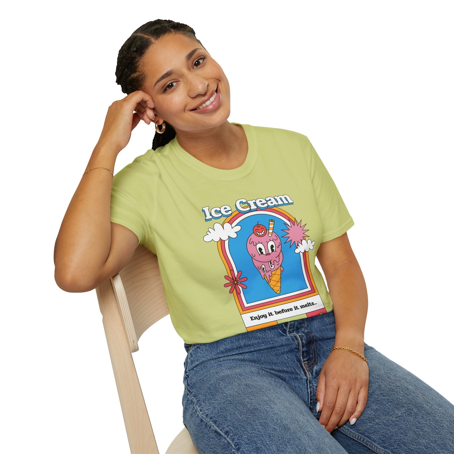 Food Tees, Funny Food T Shirts, Funny T Shirts, Shirt with Food, Junk Food Tees, Shirt with Ice Cream, Ice Cream T-Shirt