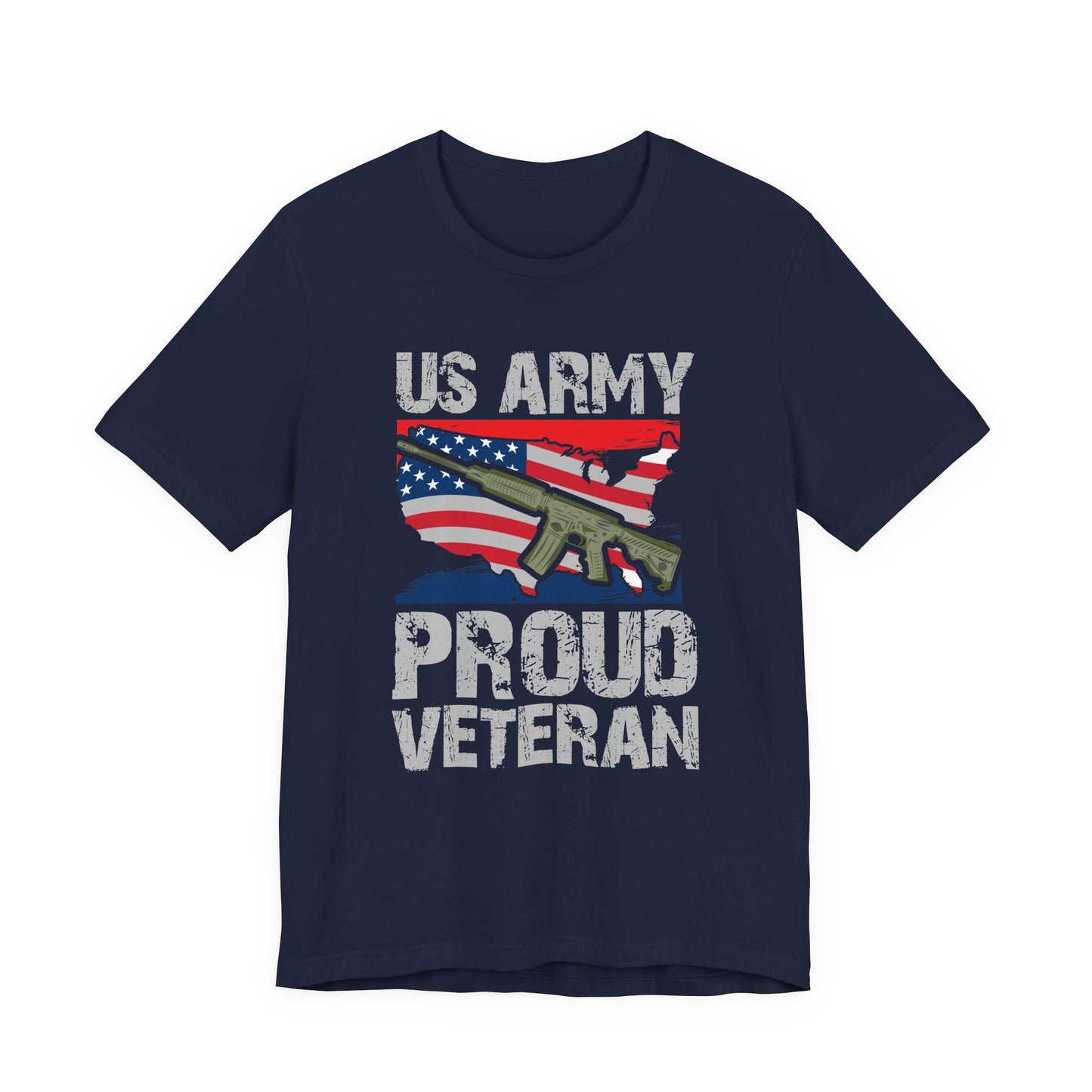 Army Veteran Patriotic Graphic Design Unisex Cotton T-Shirt v21