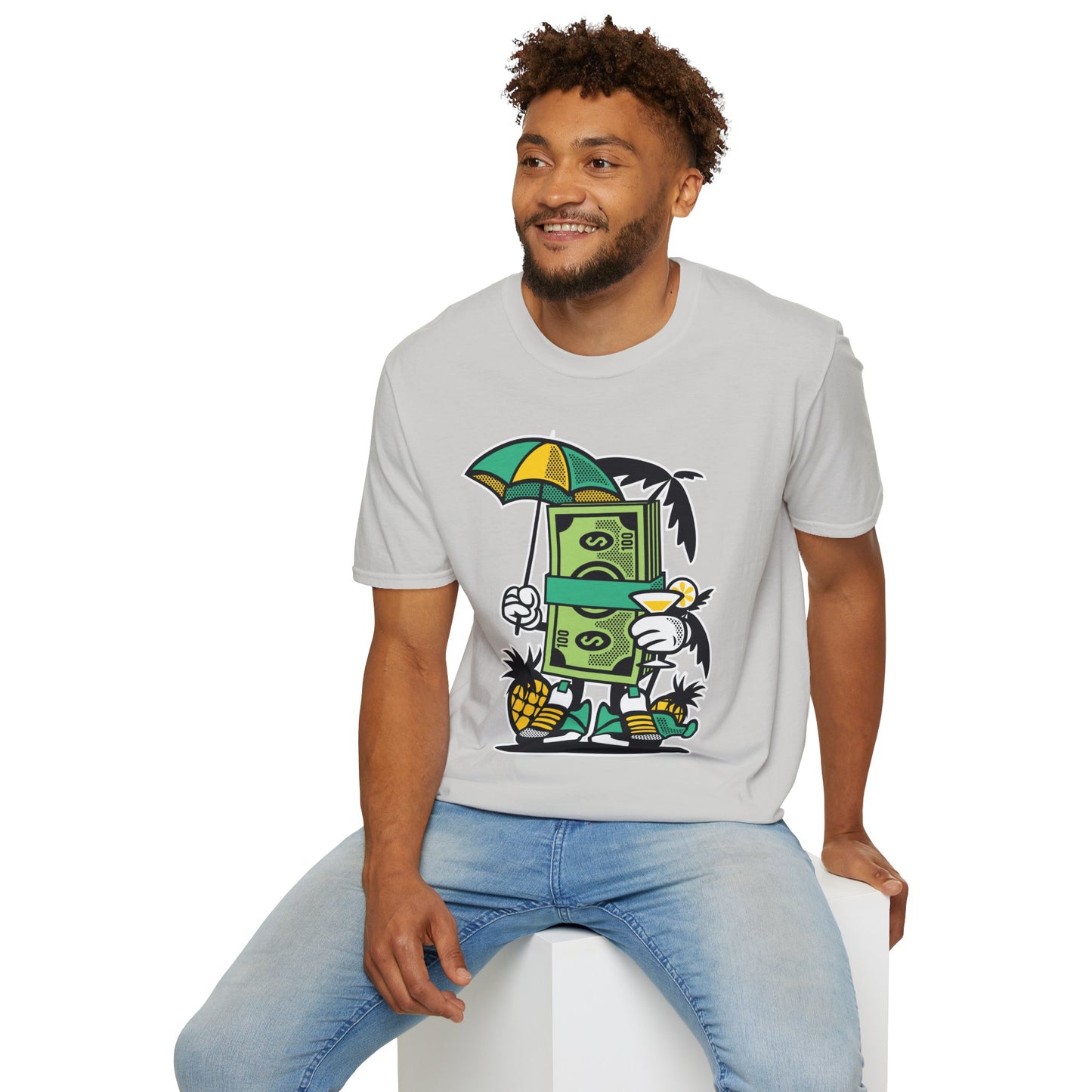 Cartoon T Shirt Animation T Shirt Funny Tee Unisex Softstyle Cotton Tee Art Design 64000