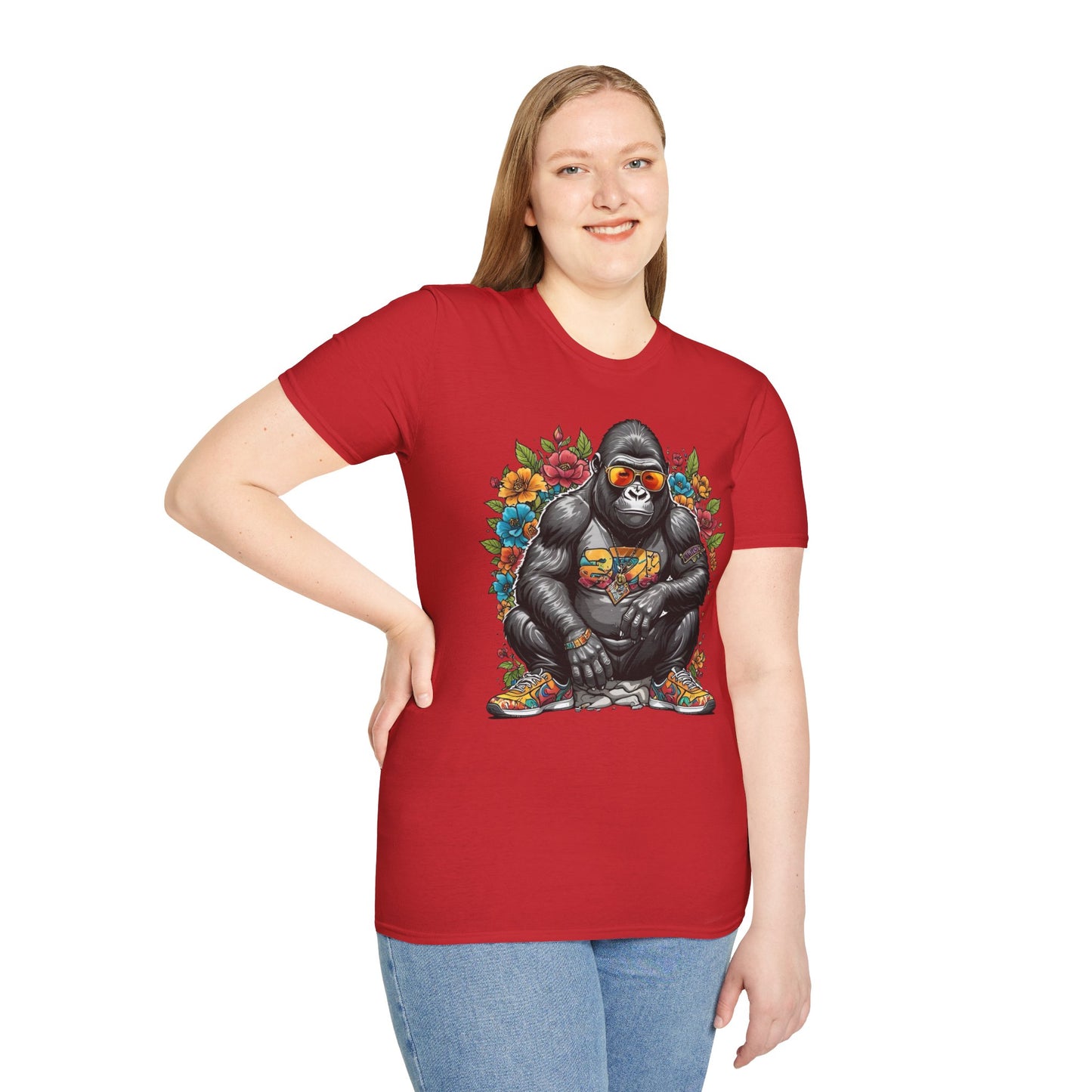 Animals Tees, Funny Animals Shirt, T Shirts with Funny Animals, T-Shirt with Gorilla, Monkey Tees