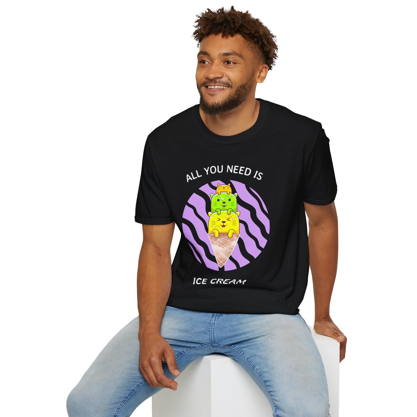 Food Tees, Funny Food T Shirts, Funny T Shirts, Shirt with Food, Junk Food Tees, Shirt with Ice Cream, Ice Cream T-Shirt