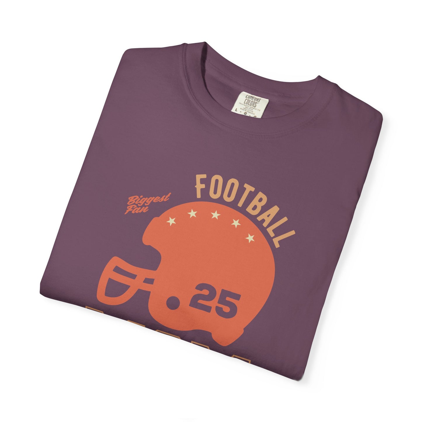 Football Mom T-shirt Mother's Day Mama Tee Unisex Comfort Colors Garment-Dyed Cotton h43