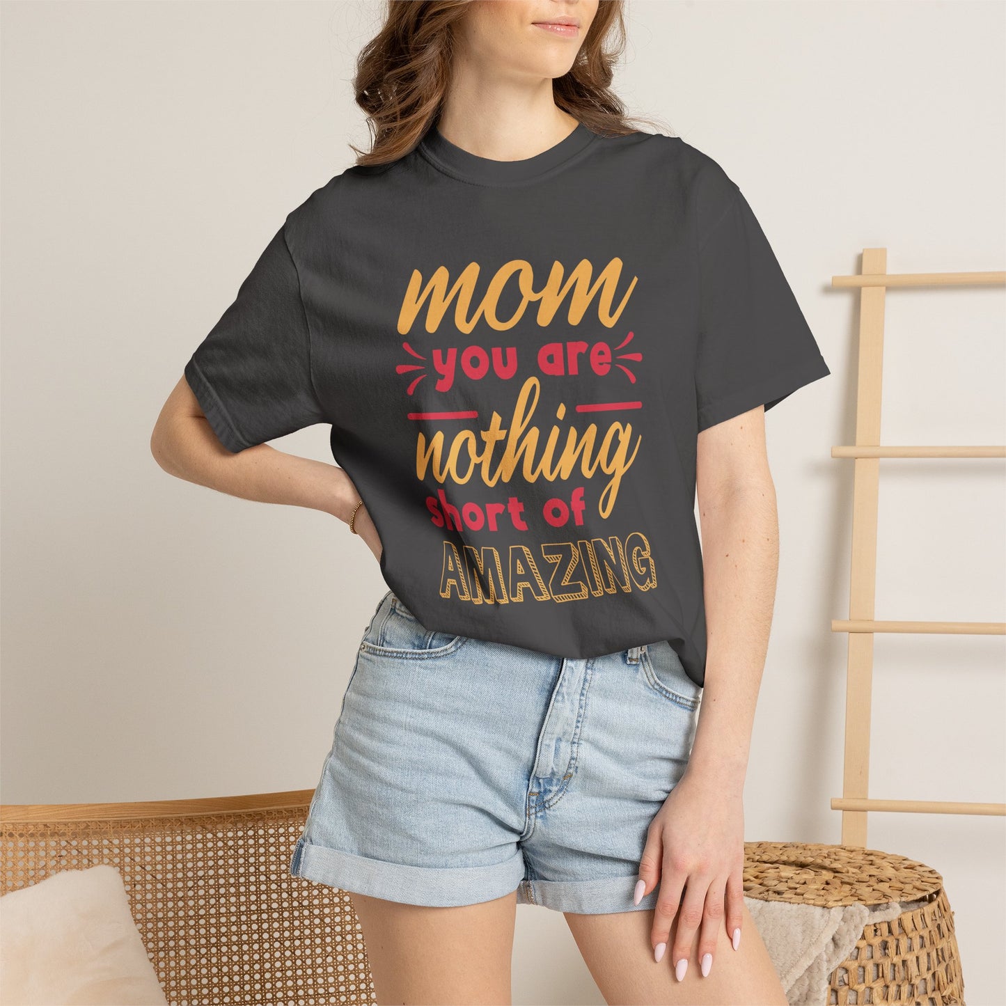 Mom T-shirt Mother's Day Mama Tee Unisex Comfort Colors Garment-Dyed Cotton h21
