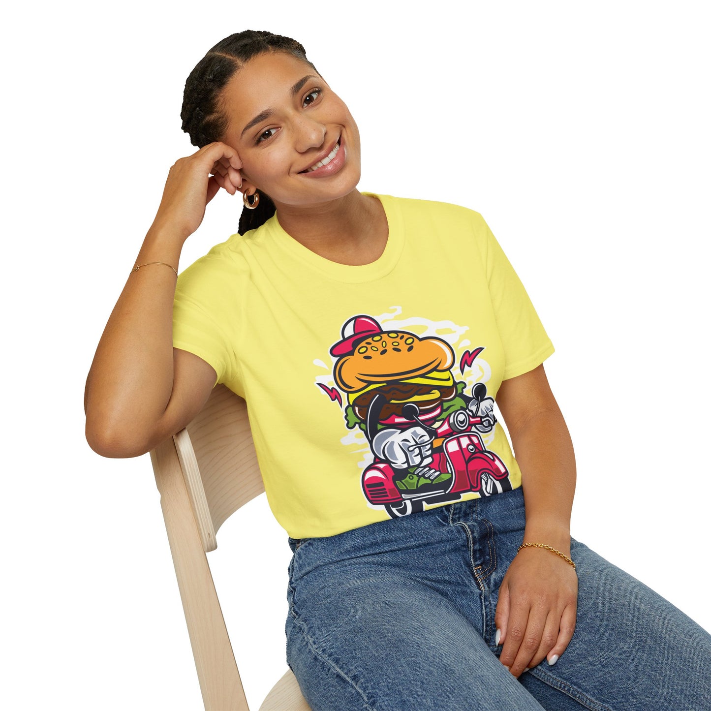 Cartoon T Shirt Animation Tee Funny Unisex Softstyle Gildan 64000 100 Percent Ring Spun Cotton