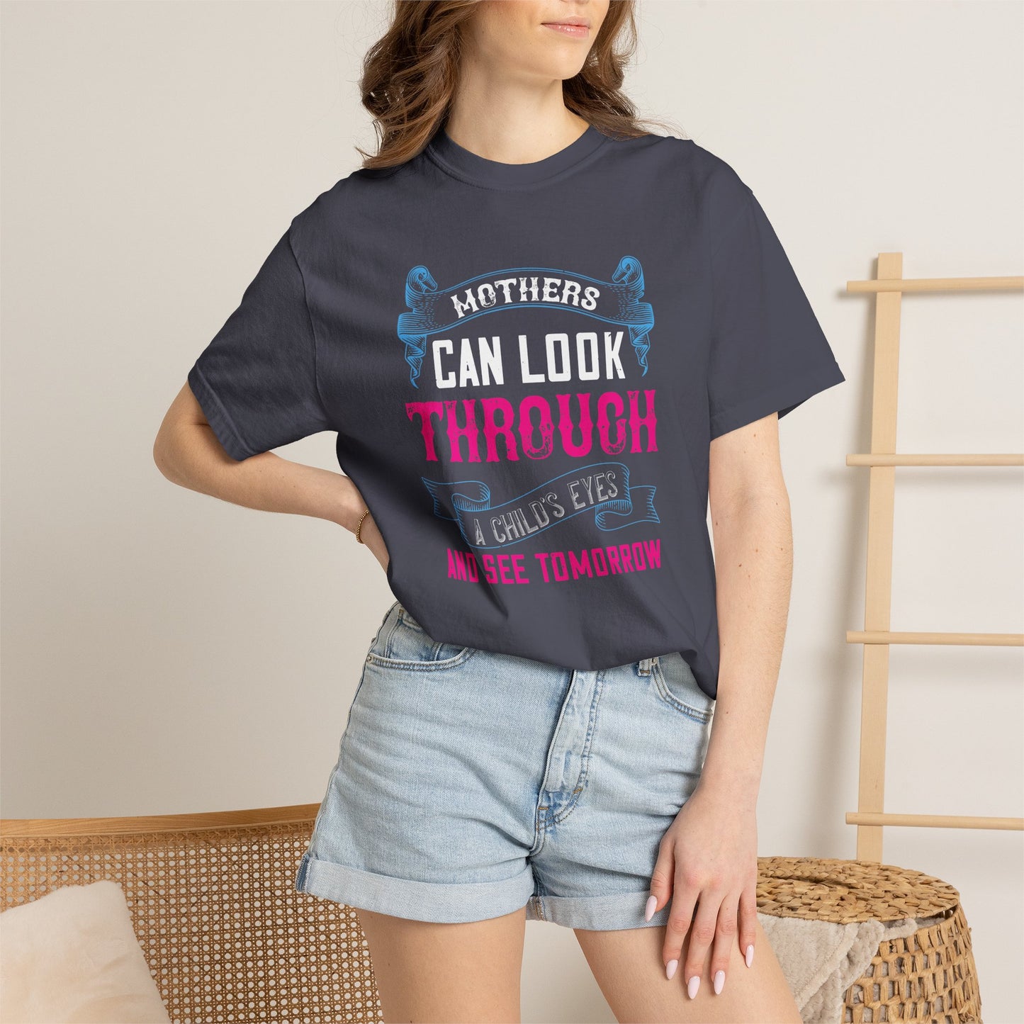 Mom T-shirt Mother Day Mama Tee Unisex Comfort Colors Garment-Dyed Cotton h86
