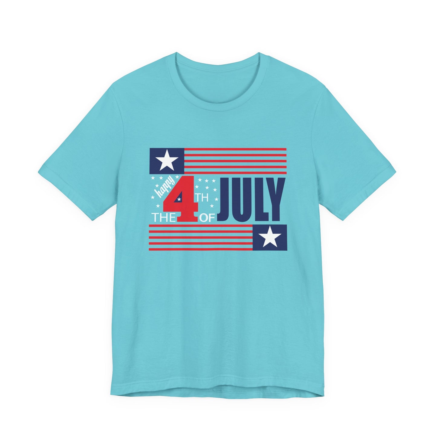 4th of July Flag Independence Day Graphic Unisex Cotton T-Shirt 014