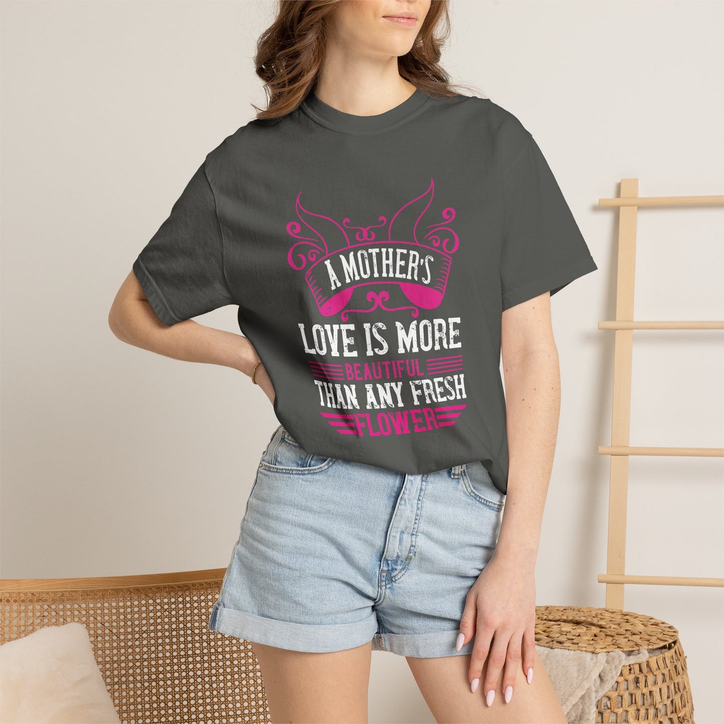 Mom T-shirt Mother Day Mama Tee Unisex Comfort Colors Garment-Dyed Cotton h59