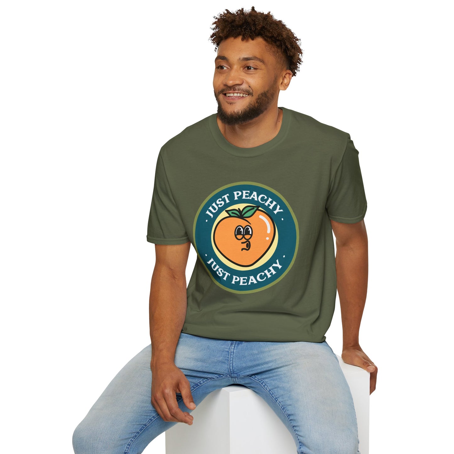 Food Tees, Funny Food T Shirts, Funny T Shirts, Shirt with Fruits, Shirt with Peach