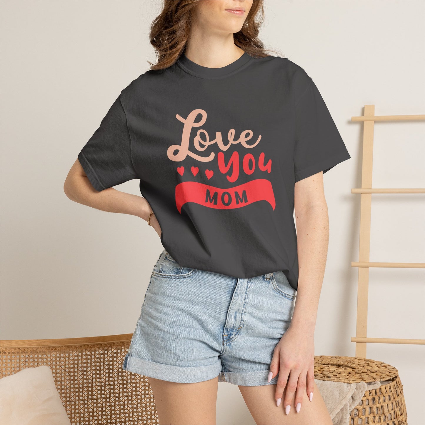 Mom T-shirt Mother Day Mama Tee Unisex Comfort Colors Garment-Dyed Cotton h50
