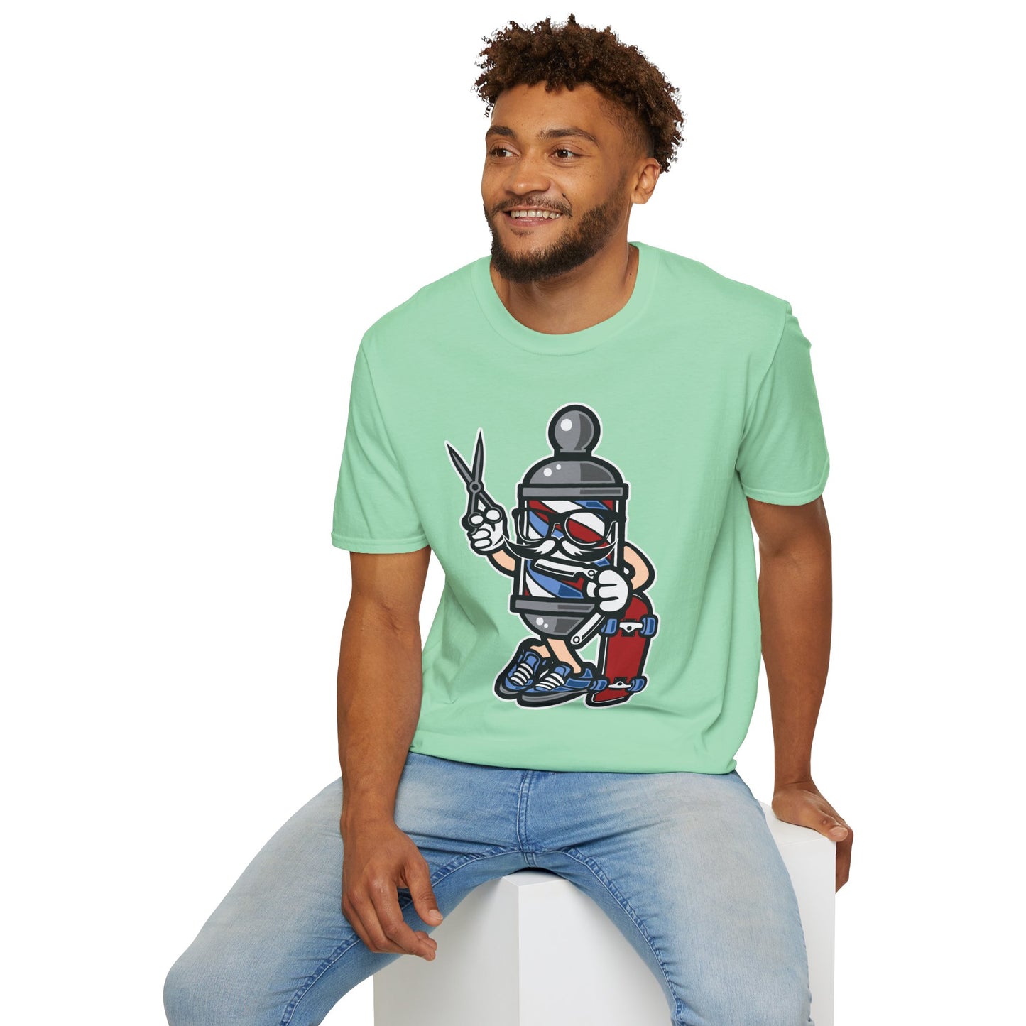 Cartoon Animation T Shirt Unisex Funny Tee Cotton Gildan Softstyle 64000 Comfortable Wear