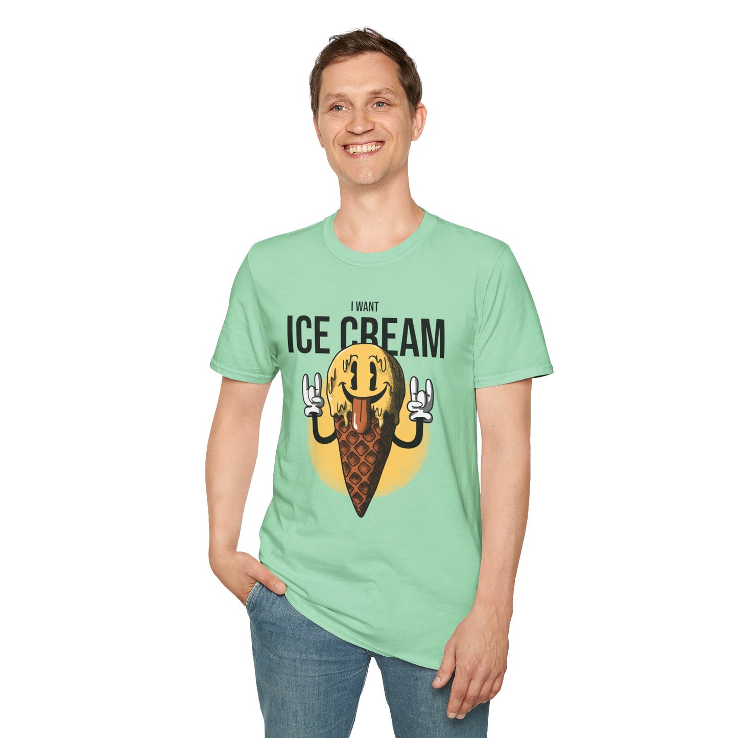Food Tees, Funny Food T Shirts, Funny T Shirts, Shirt with Food, Junk Food Tees, Shirt with Ice Cream, Ice Cream T-Shirt