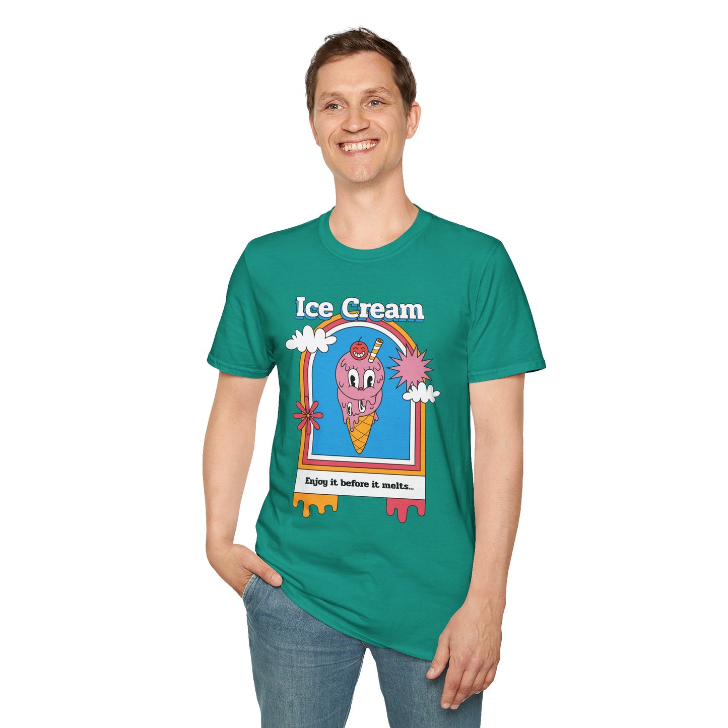 Food Tees, Funny Food T Shirts, Funny T Shirts, Shirt with Food, Junk Food Tees, Shirt with Ice Cream, Ice Cream T-Shirt