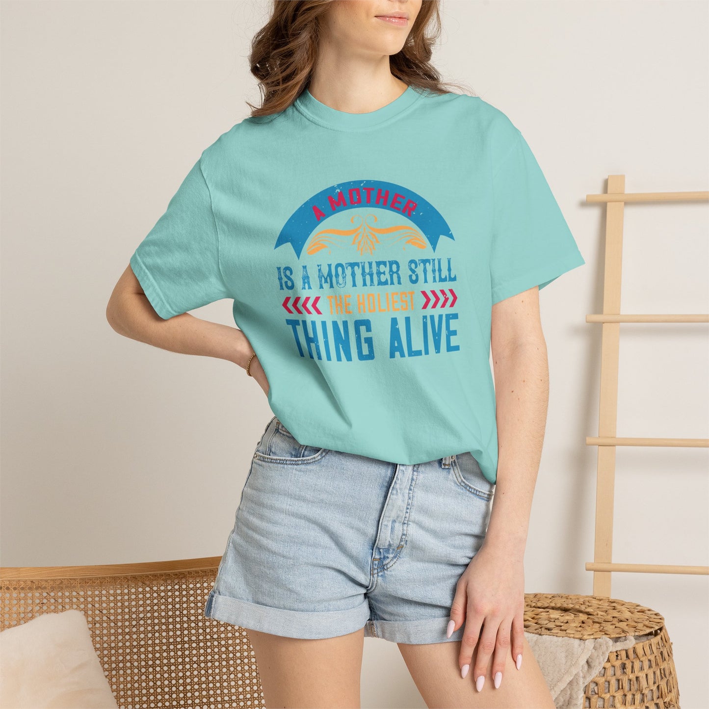 Mom T-shirt Mother Day Mama Tee Unisex Comfort Colors Garment-Dyed Cotton h52