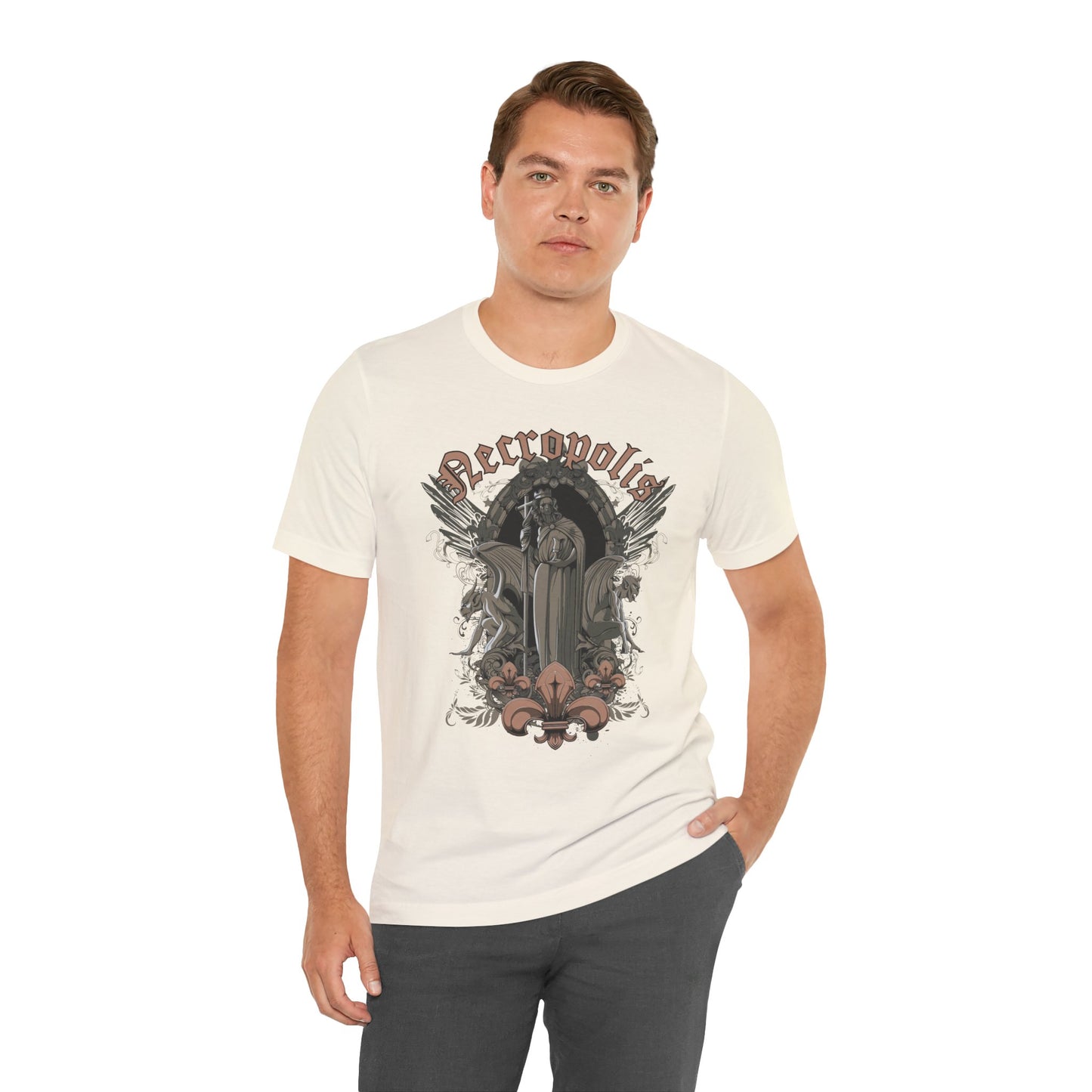 Gothic Skull Graphic Unisex Cotton T-Shirt r7