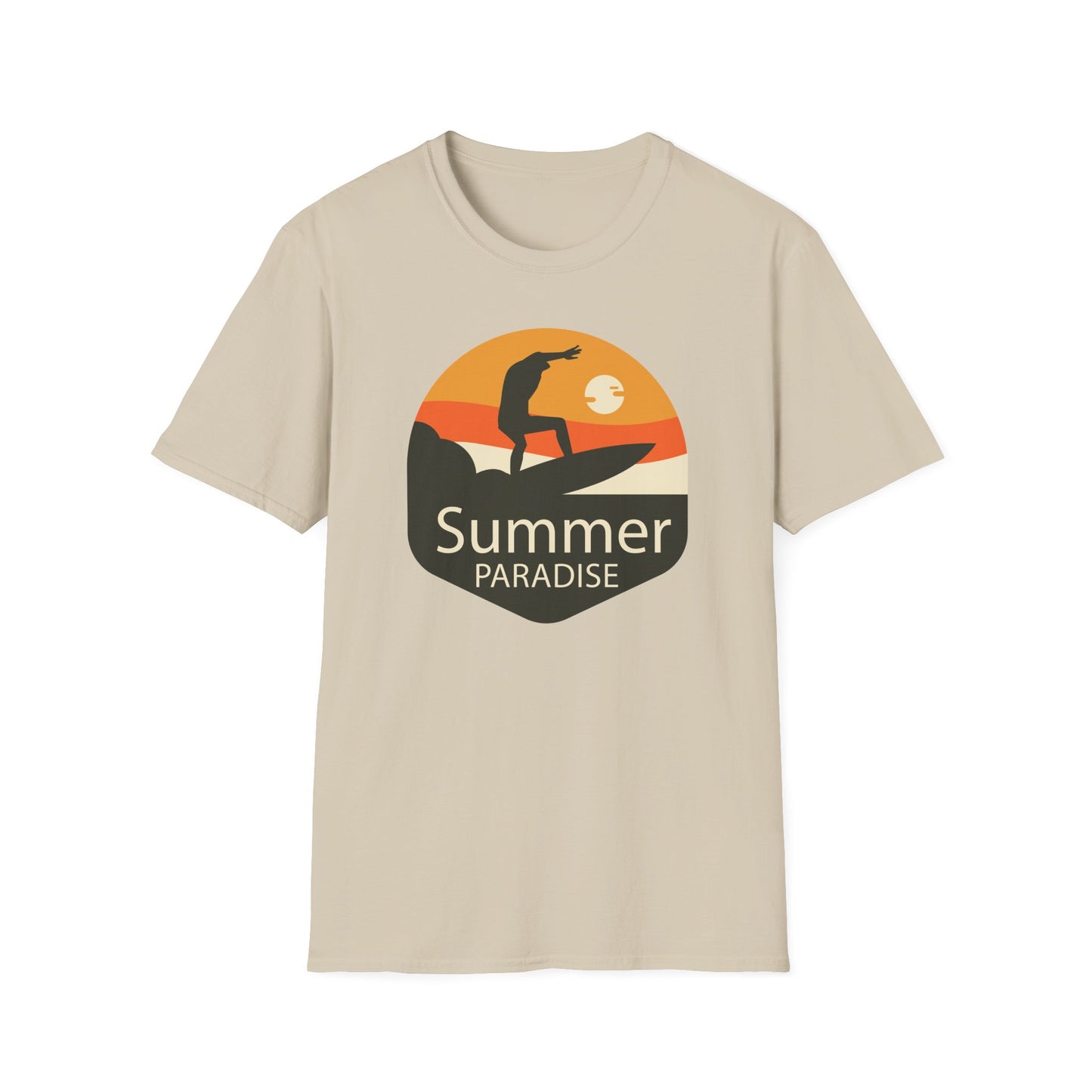 Summer T-Shirt, Summer Design Shirts, Art Tee Shirt with Summer Design - 4
