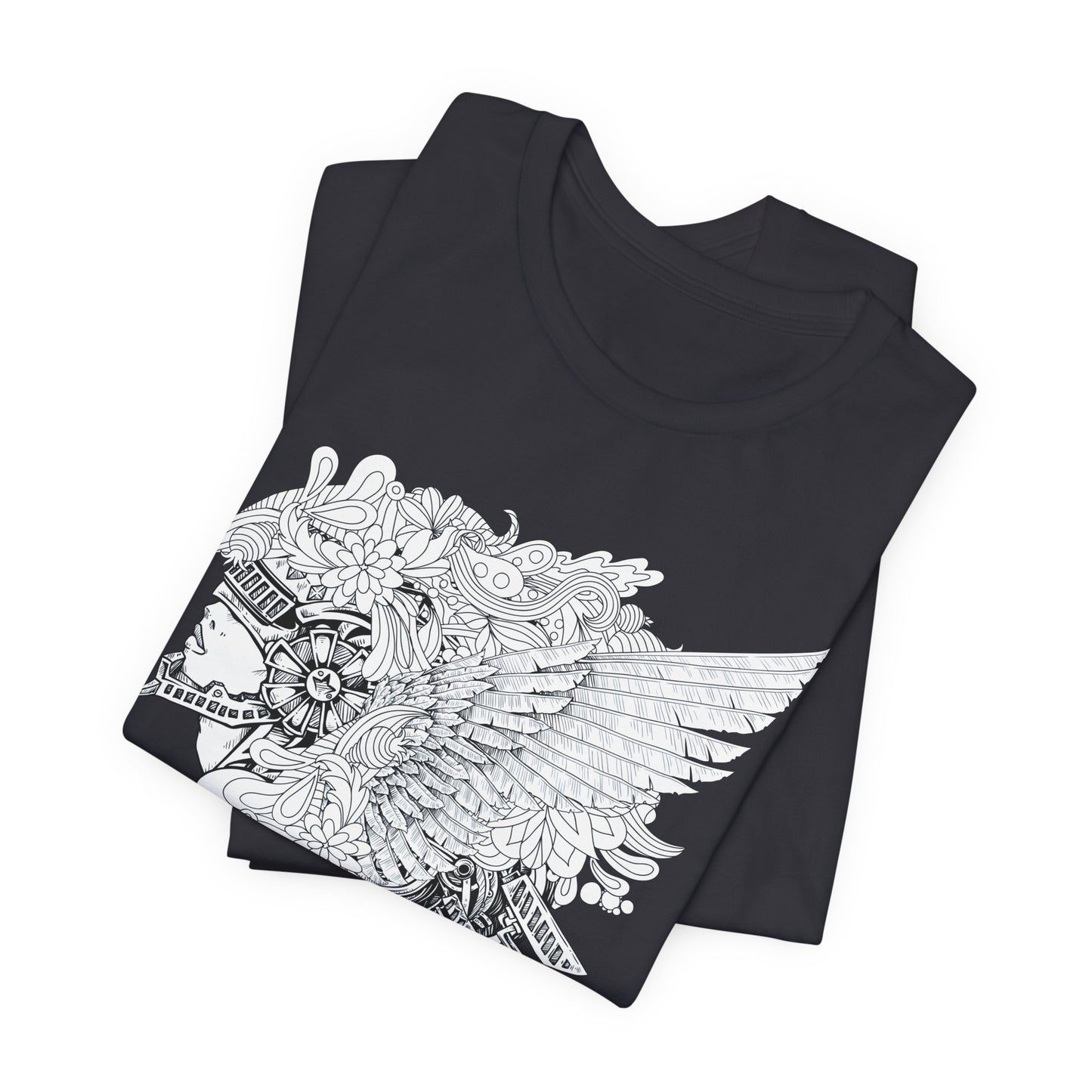 Eagle Illustration Graphic Unisex Cotton T-Shirt r26